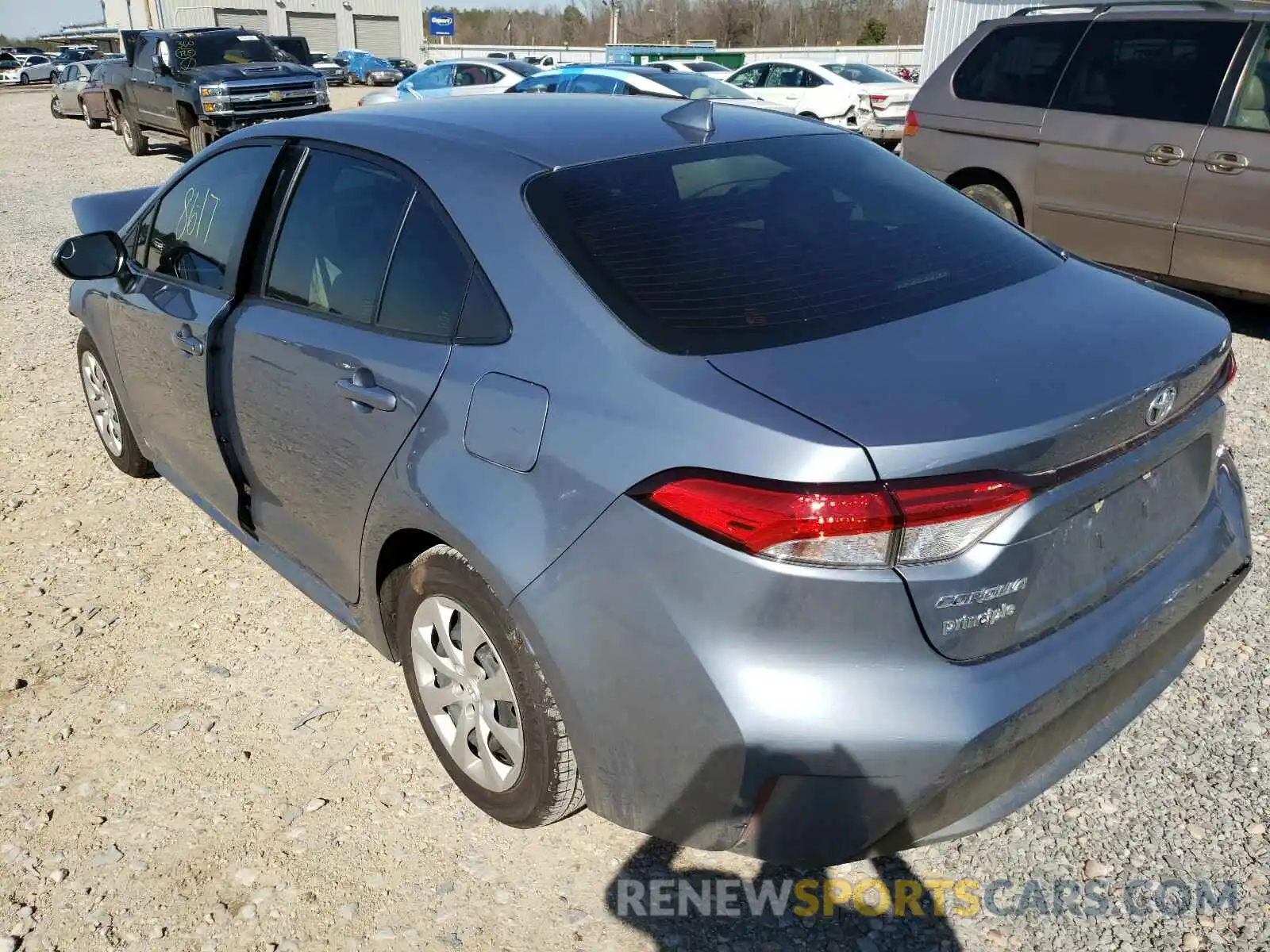 3 Photograph of a damaged car JTDEPMAE6MJ121098 TOYOTA COROLLA 2021