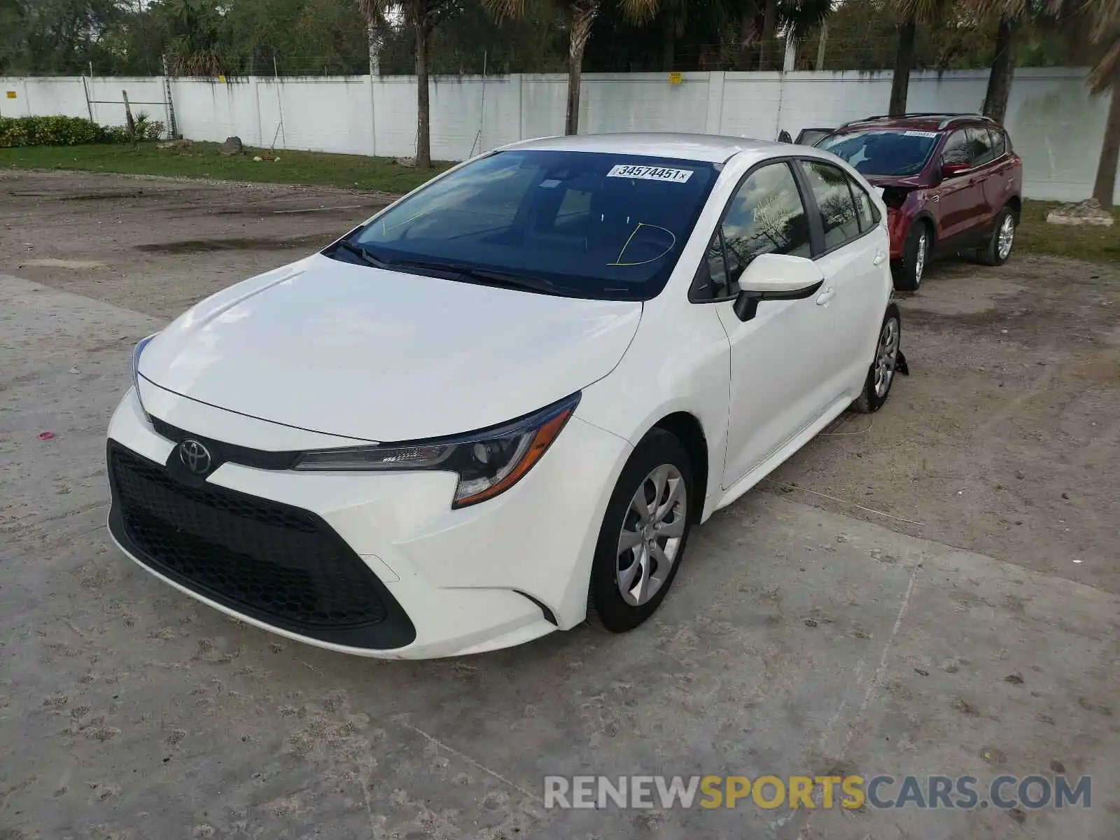 2 Photograph of a damaged car JTDEPMAE6MJ121179 TOYOTA COROLLA 2021