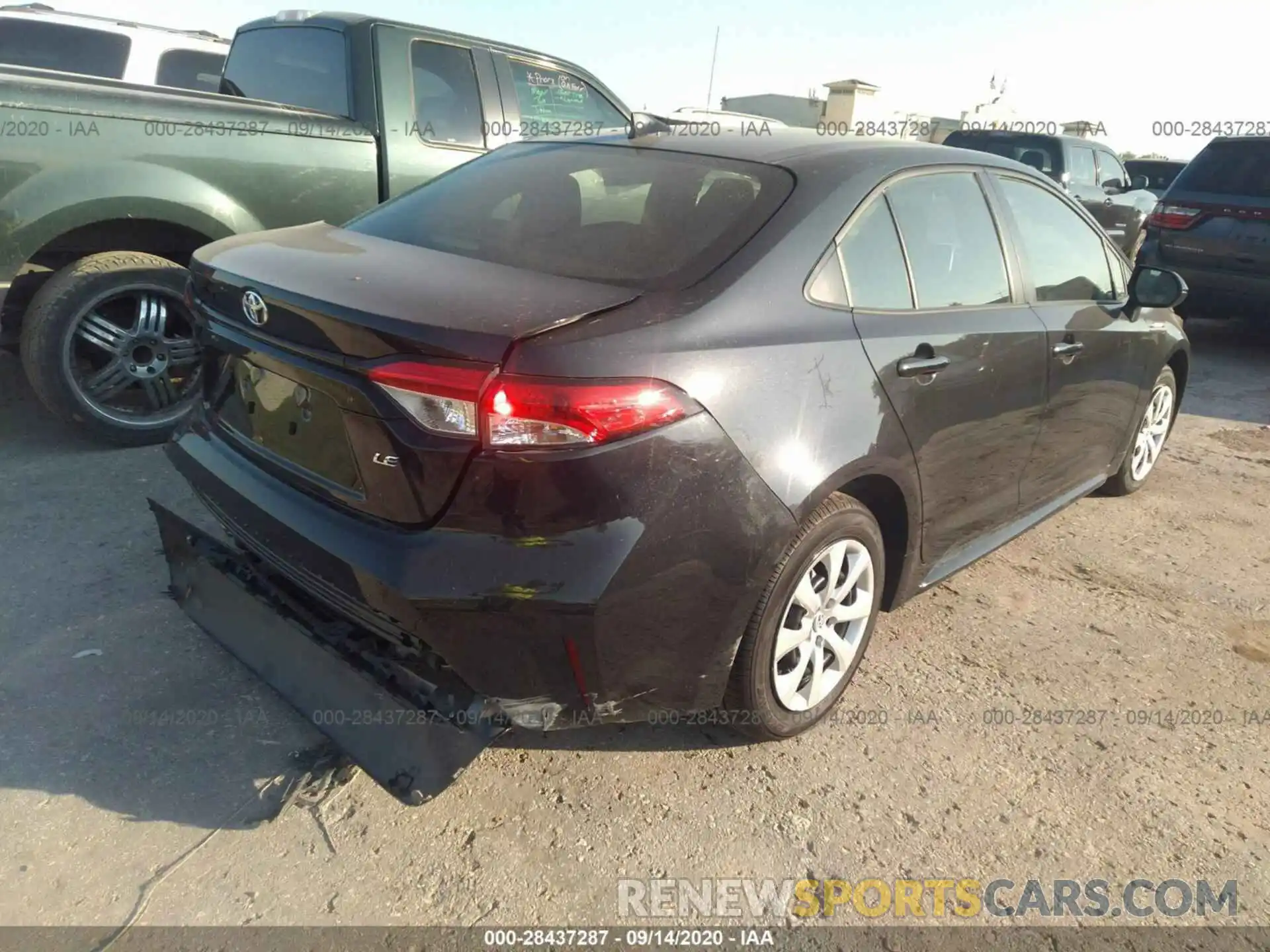 4 Photograph of a damaged car JTDEPMAE6MJ122591 TOYOTA COROLLA 2021