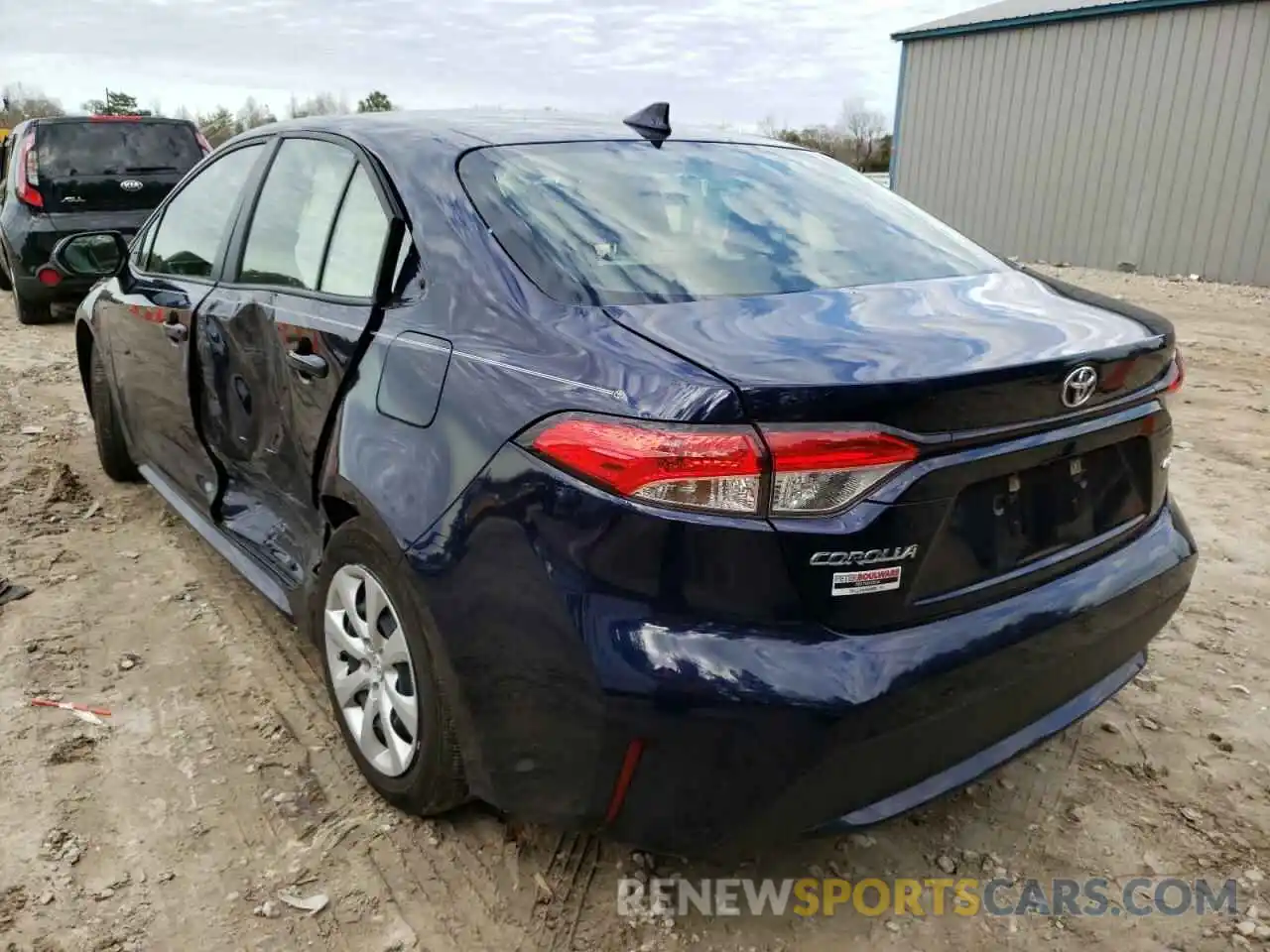 3 Photograph of a damaged car JTDEPMAE6MJ123949 TOYOTA COROLLA 2021