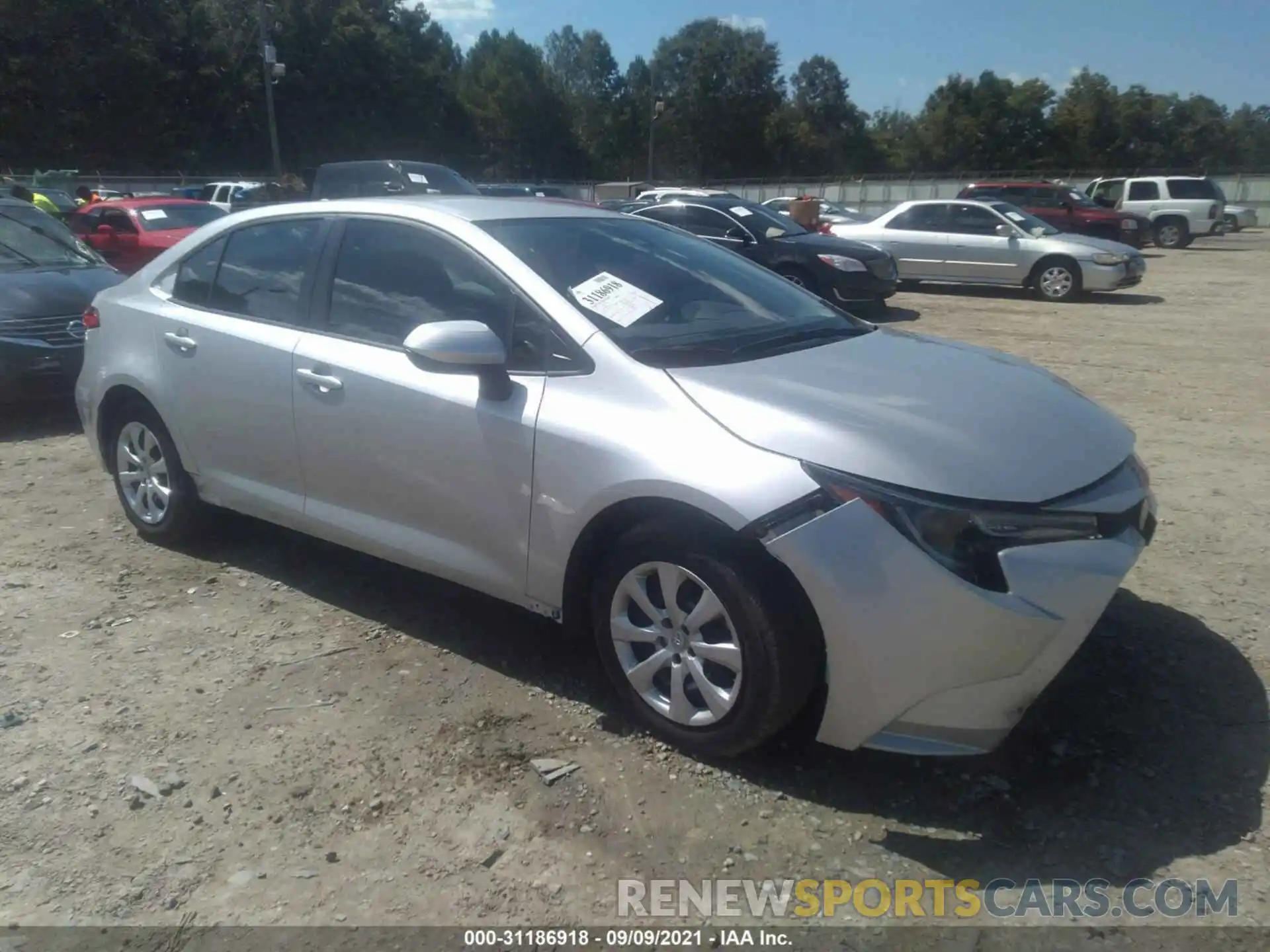 1 Photograph of a damaged car JTDEPMAE6MJ124177 TOYOTA COROLLA 2021