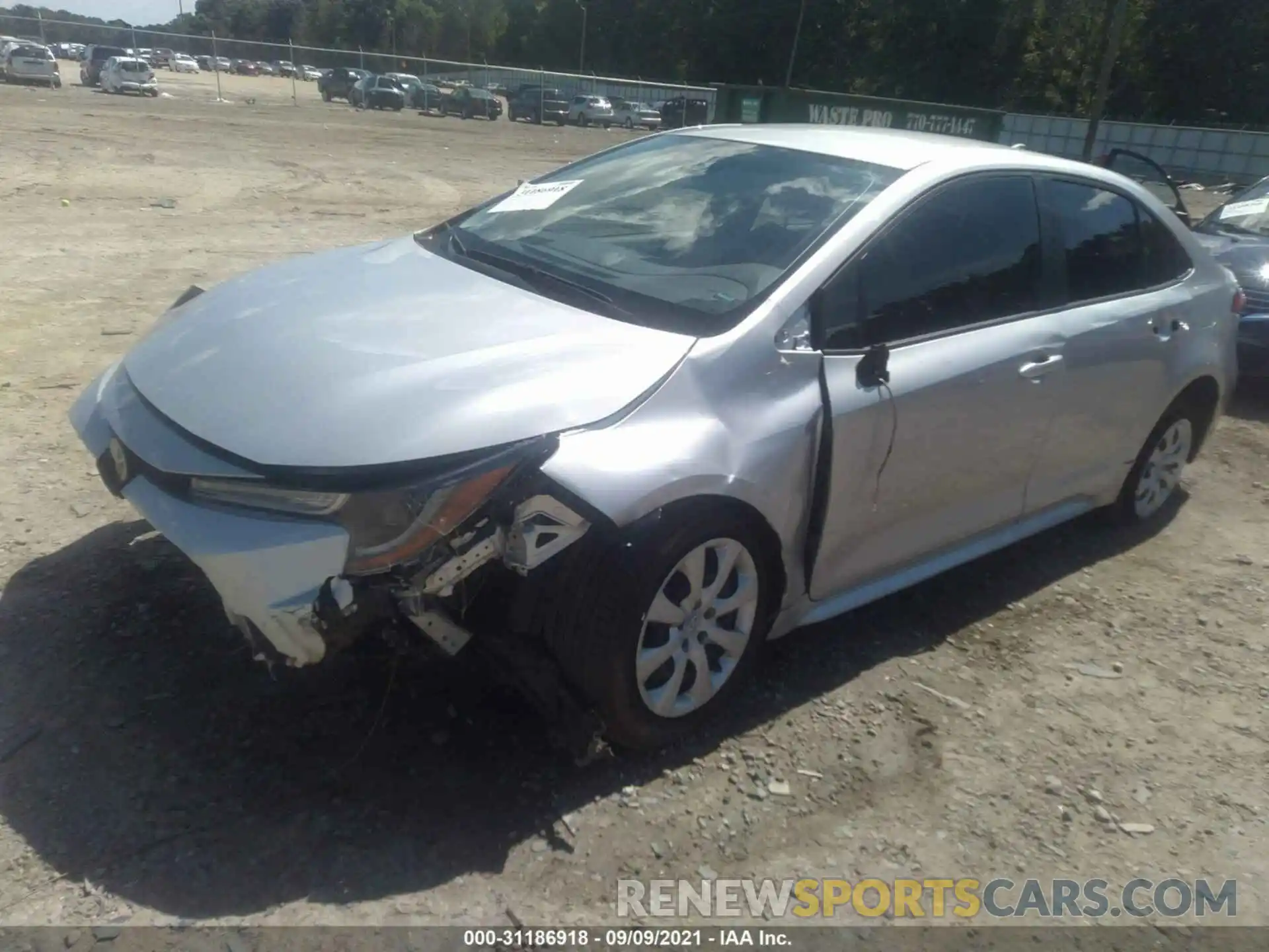 2 Photograph of a damaged car JTDEPMAE6MJ124177 TOYOTA COROLLA 2021