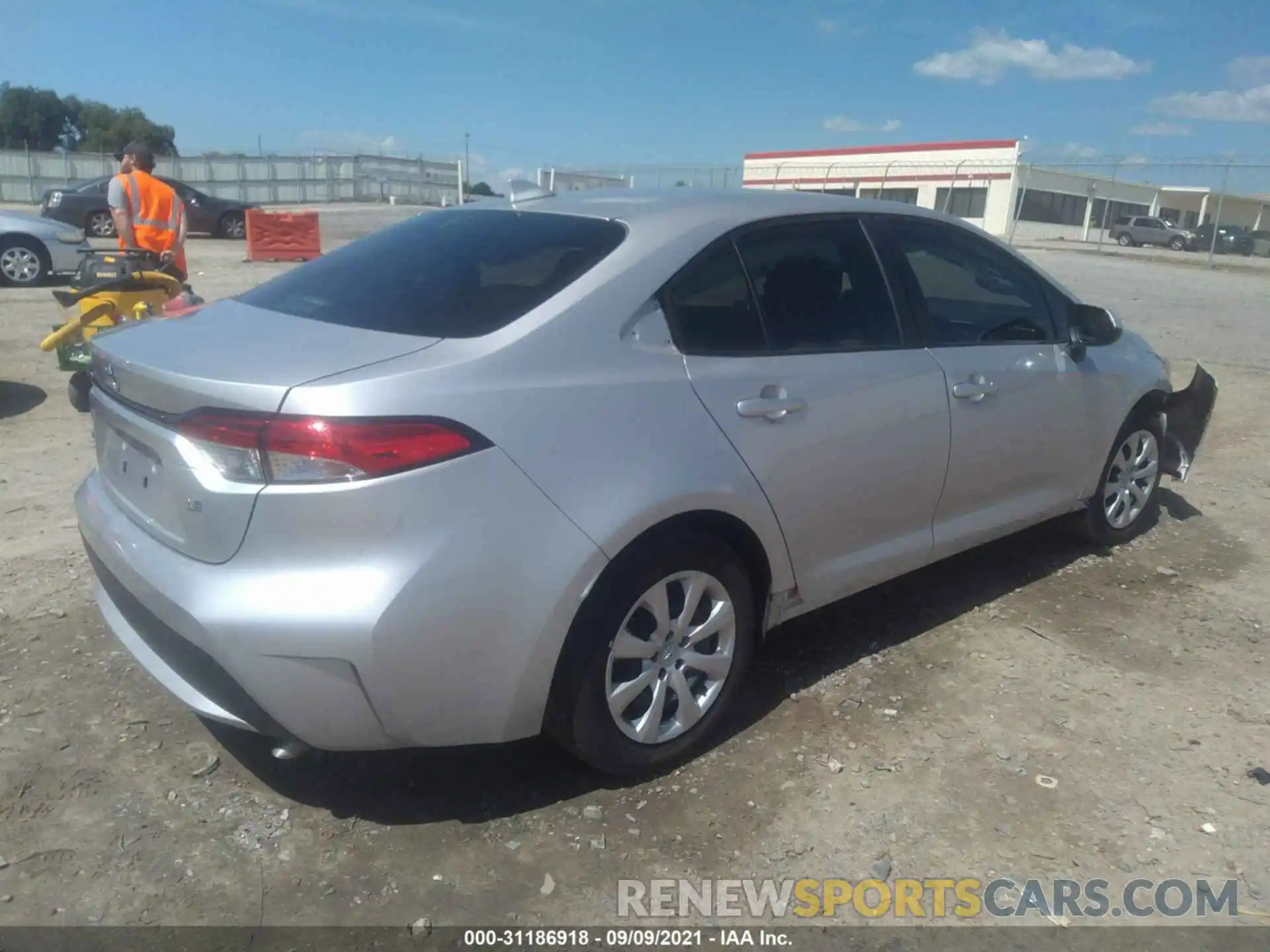 4 Photograph of a damaged car JTDEPMAE6MJ124177 TOYOTA COROLLA 2021