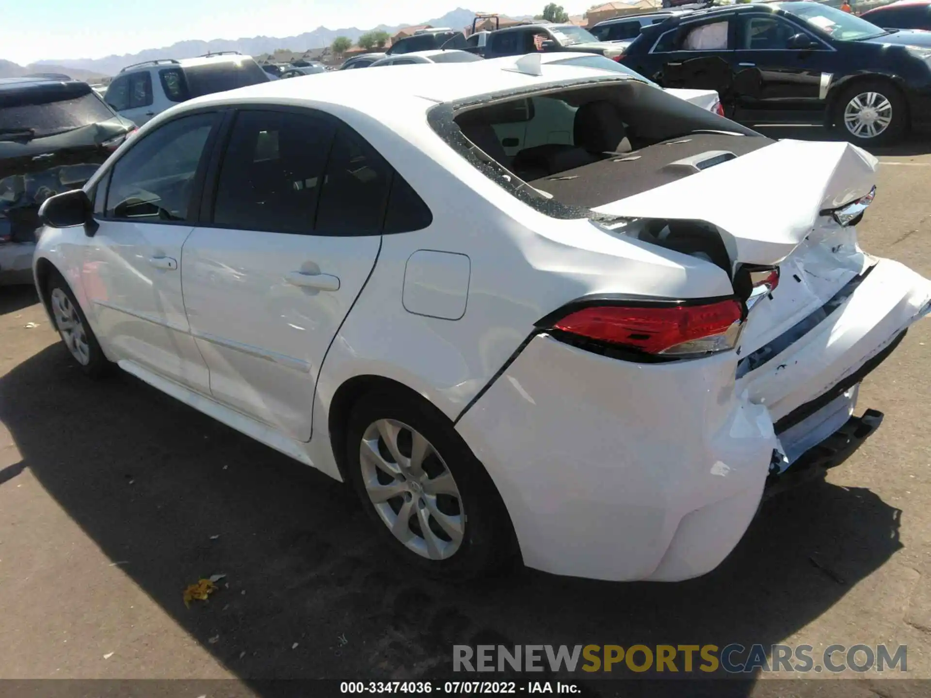 3 Photograph of a damaged car JTDEPMAE6MJ124602 TOYOTA COROLLA 2021