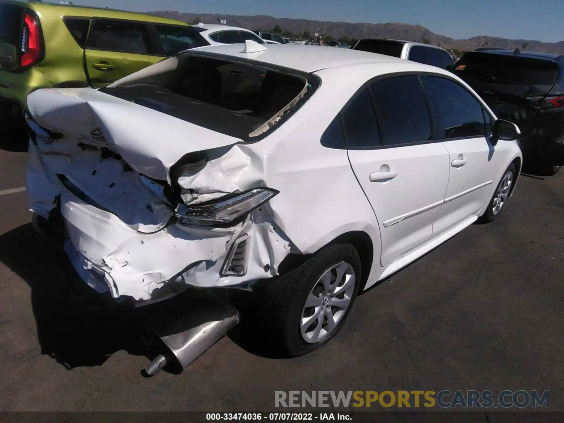 4 Photograph of a damaged car JTDEPMAE6MJ124602 TOYOTA COROLLA 2021