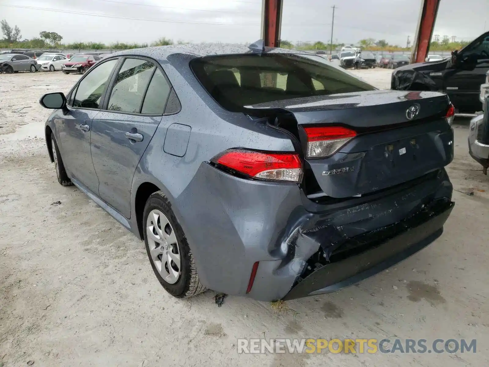 3 Photograph of a damaged car JTDEPMAE6MJ125314 TOYOTA COROLLA 2021