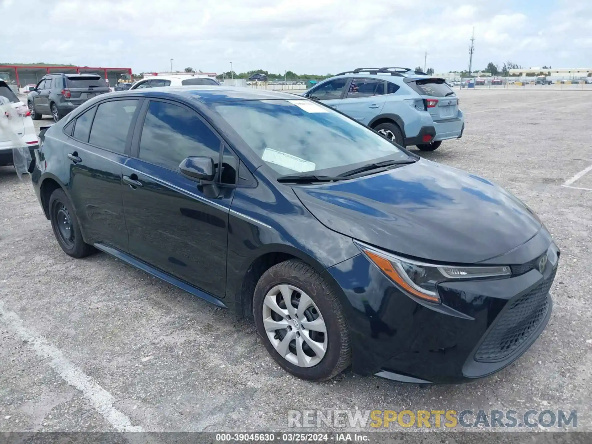 1 Photograph of a damaged car JTDEPMAE6MJ125989 TOYOTA COROLLA 2021