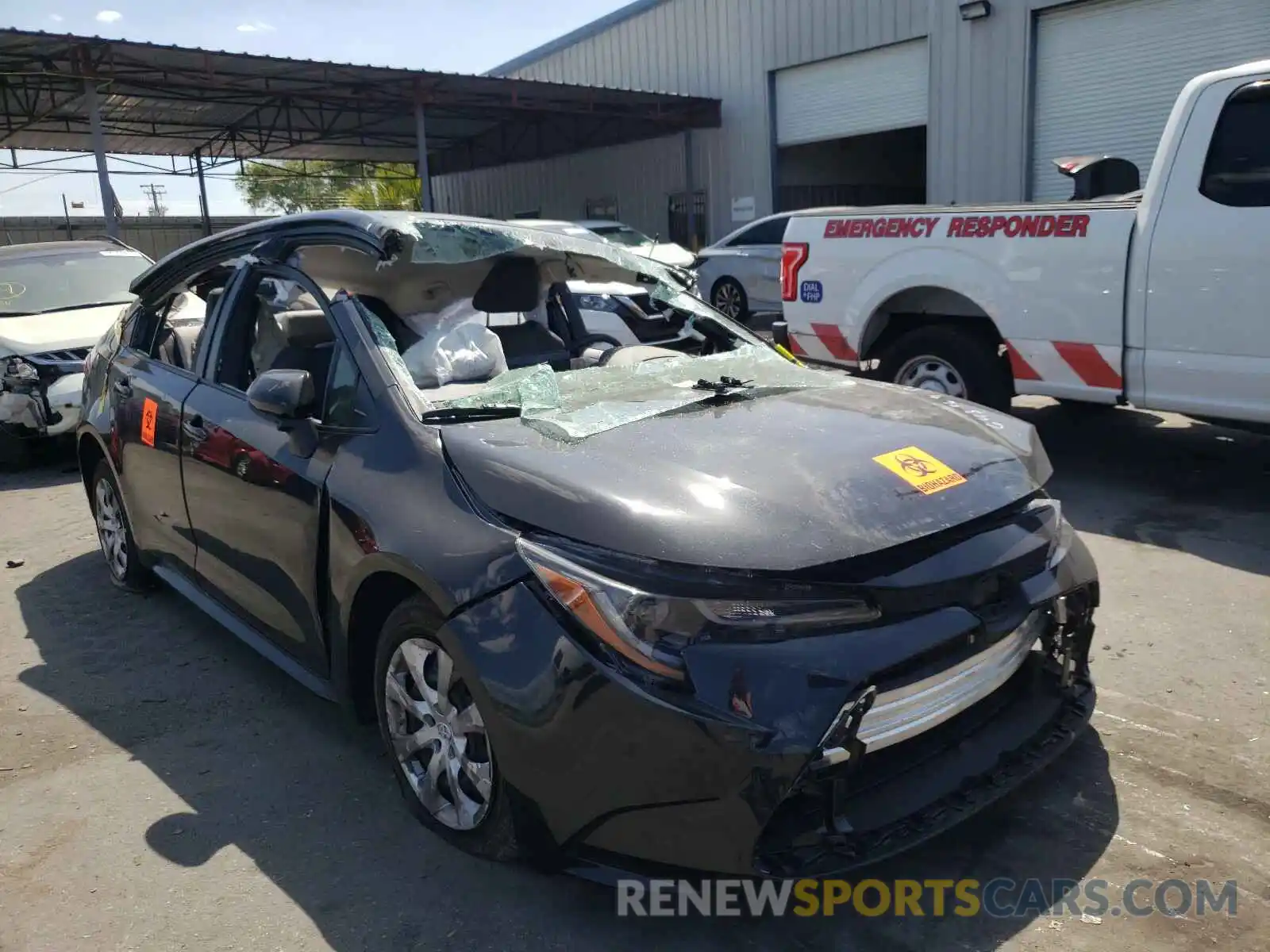 1 Photograph of a damaged car JTDEPMAE6MJ126303 TOYOTA COROLLA 2021