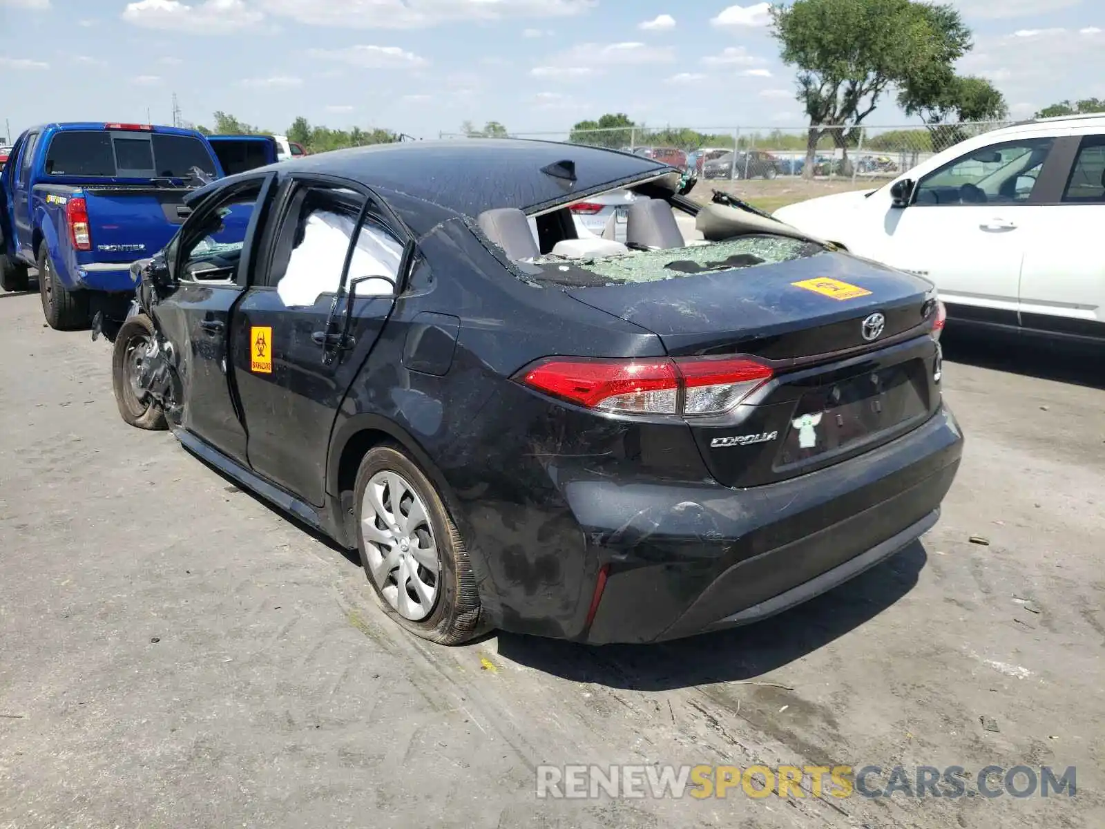 3 Photograph of a damaged car JTDEPMAE6MJ126303 TOYOTA COROLLA 2021