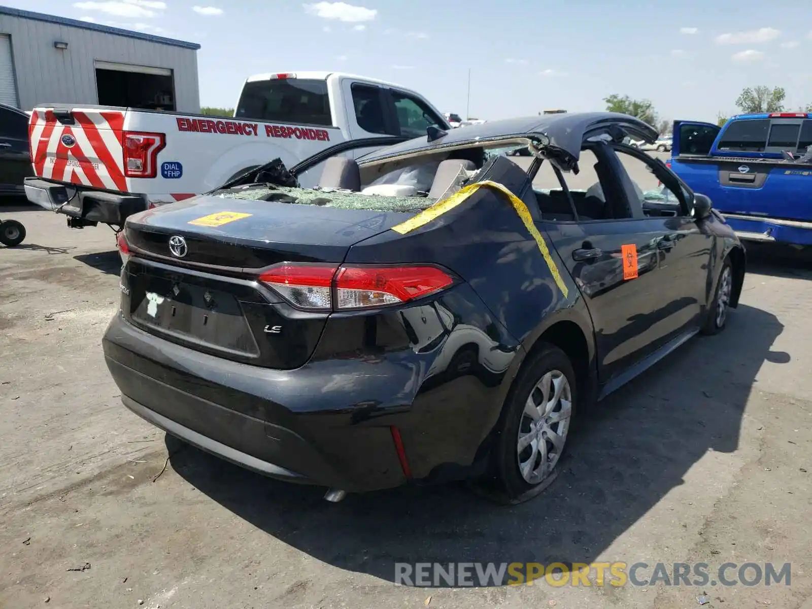 4 Photograph of a damaged car JTDEPMAE6MJ126303 TOYOTA COROLLA 2021