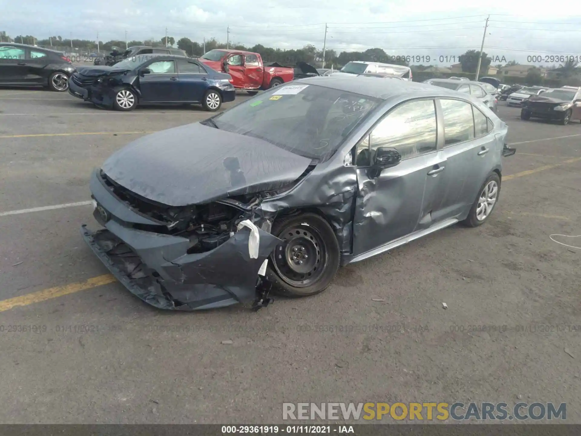 2 Photograph of a damaged car JTDEPMAE6MJ127161 TOYOTA COROLLA 2021