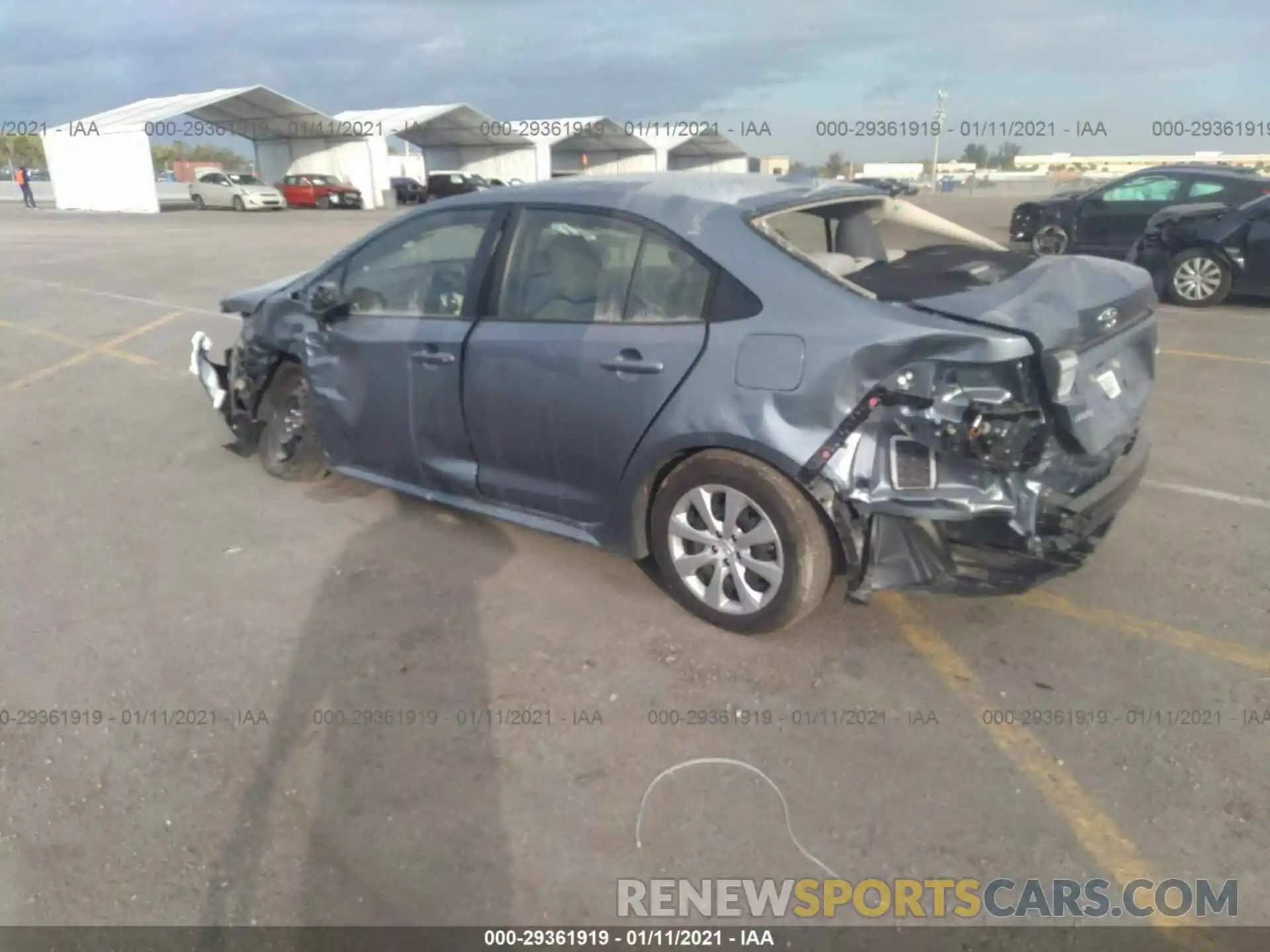 3 Photograph of a damaged car JTDEPMAE6MJ127161 TOYOTA COROLLA 2021