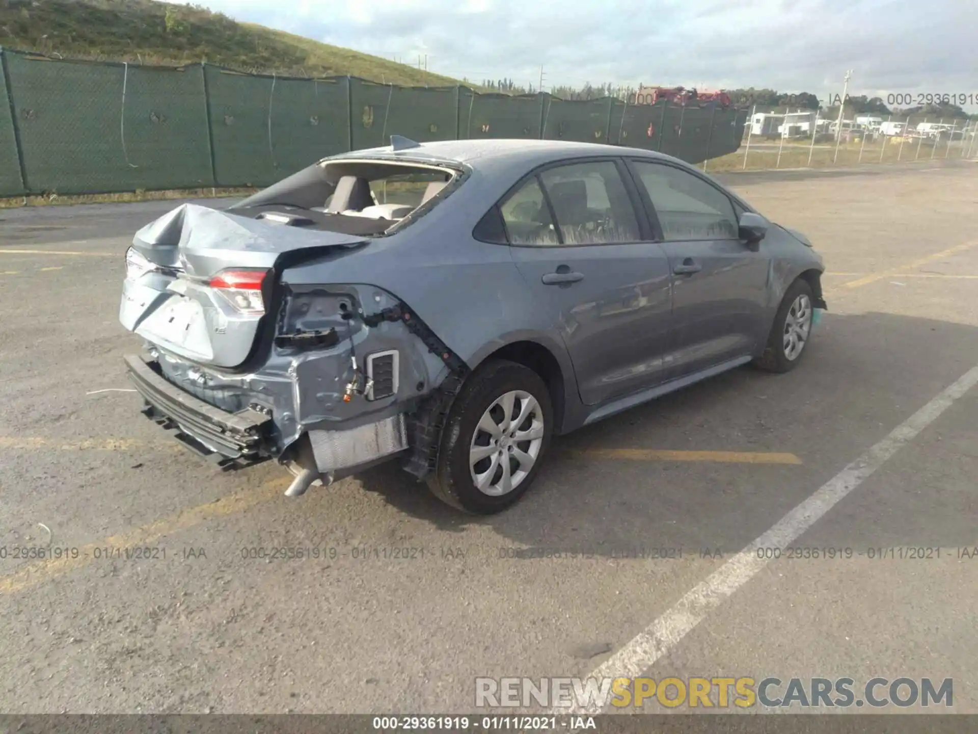 4 Photograph of a damaged car JTDEPMAE6MJ127161 TOYOTA COROLLA 2021