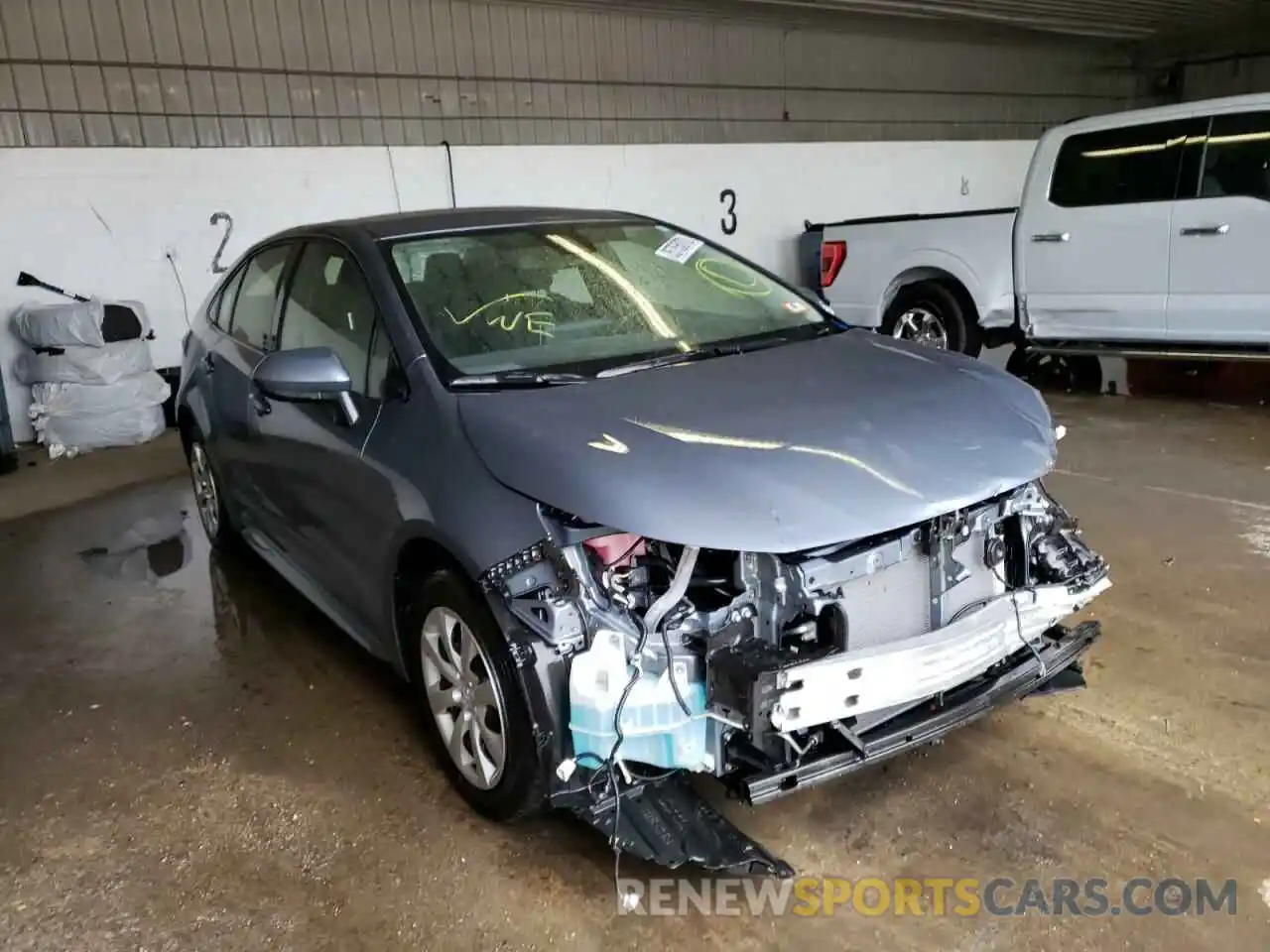 1 Photograph of a damaged car JTDEPMAE6MJ128200 TOYOTA COROLLA 2021