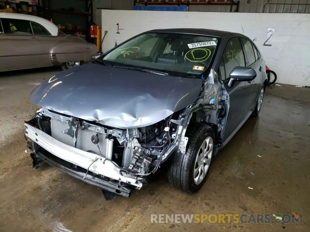 2 Photograph of a damaged car JTDEPMAE6MJ128200 TOYOTA COROLLA 2021