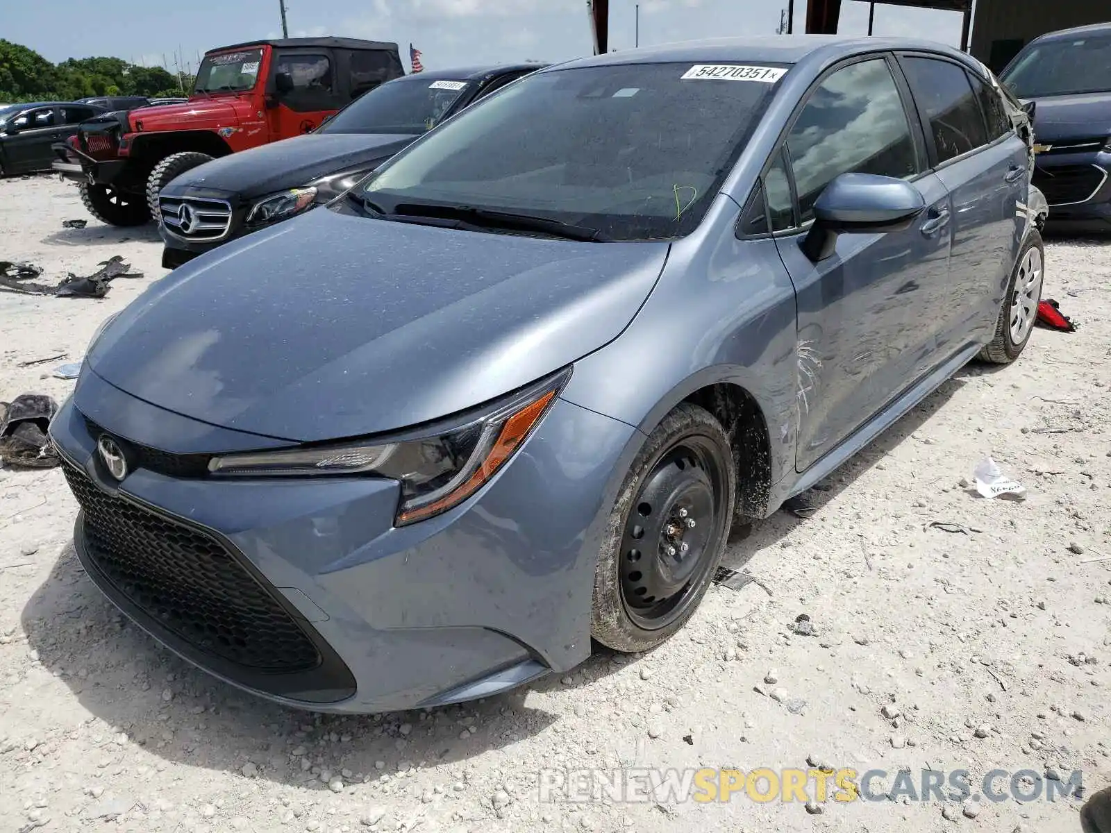 2 Photograph of a damaged car JTDEPMAE6MJ129234 TOYOTA COROLLA 2021