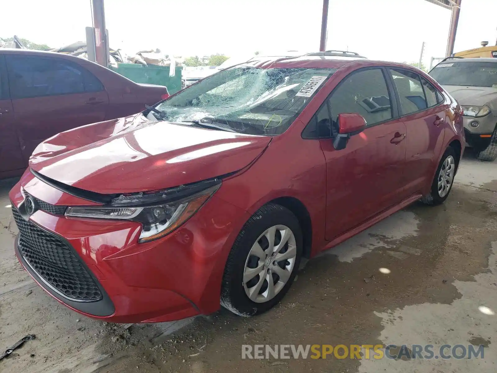 2 Photograph of a damaged car JTDEPMAE6MJ129976 TOYOTA COROLLA 2021