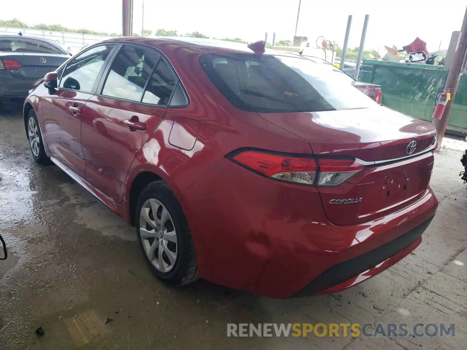 3 Photograph of a damaged car JTDEPMAE6MJ129976 TOYOTA COROLLA 2021