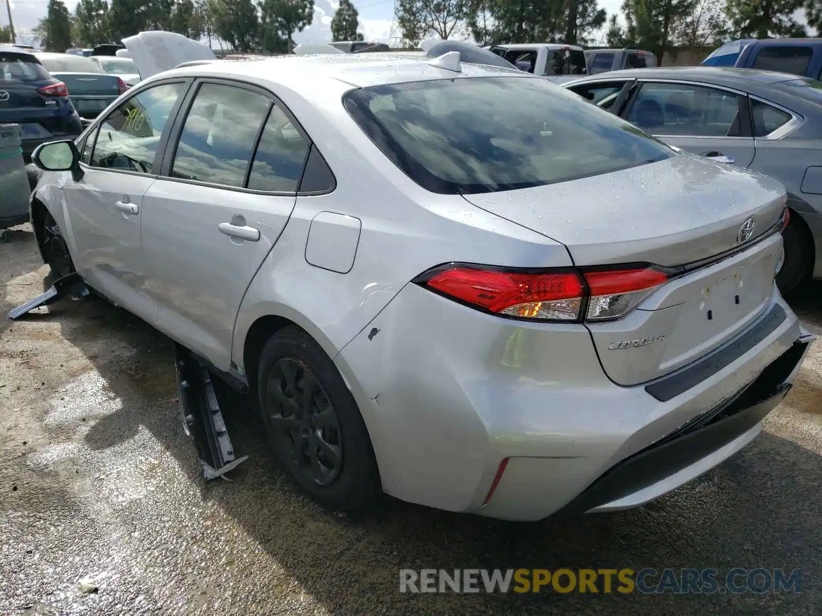 3 Photograph of a damaged car JTDEPMAE6MJ130142 TOYOTA COROLLA 2021