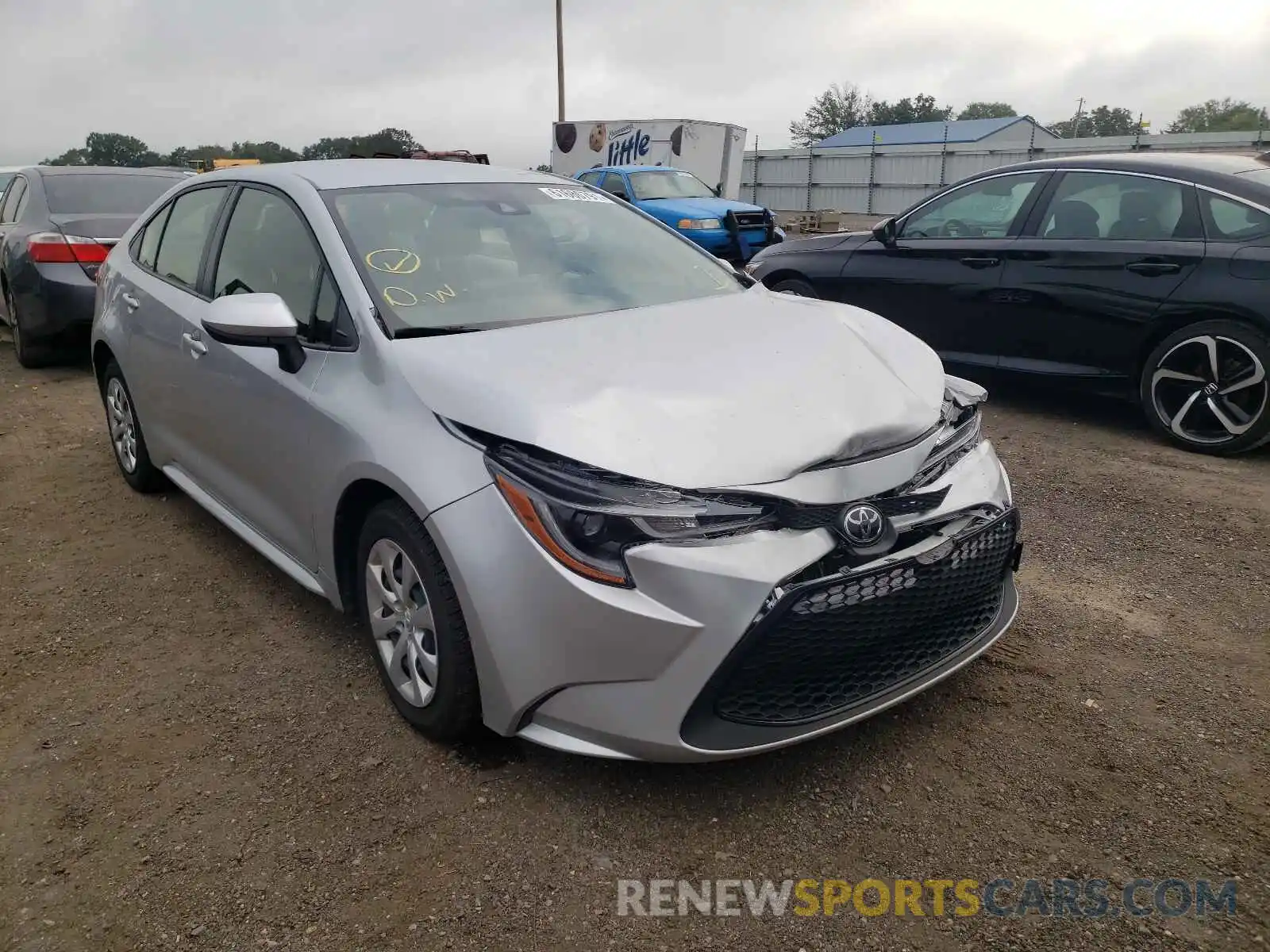 1 Photograph of a damaged car JTDEPMAE6MJ131615 TOYOTA COROLLA 2021