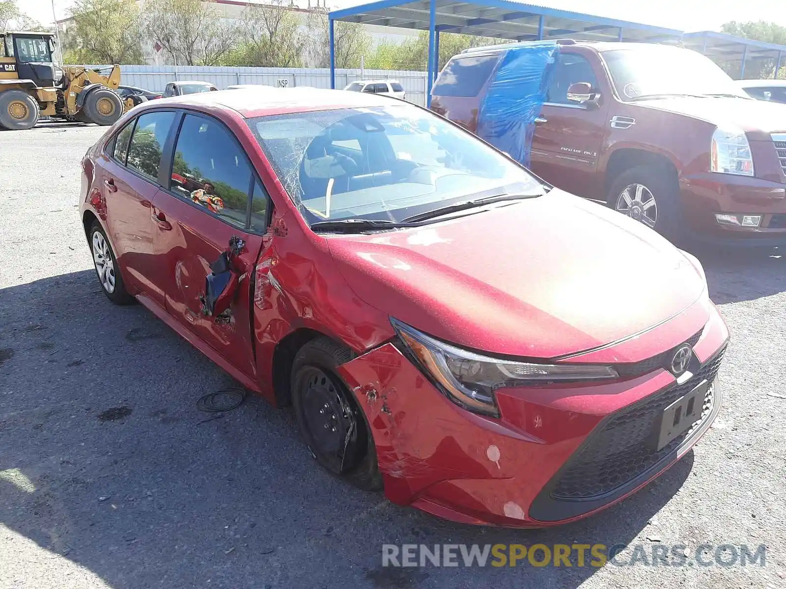 1 Photograph of a damaged car JTDEPMAE6MJ132697 TOYOTA COROLLA 2021