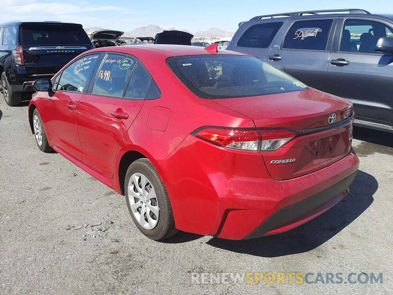 3 Photograph of a damaged car JTDEPMAE6MJ132697 TOYOTA COROLLA 2021