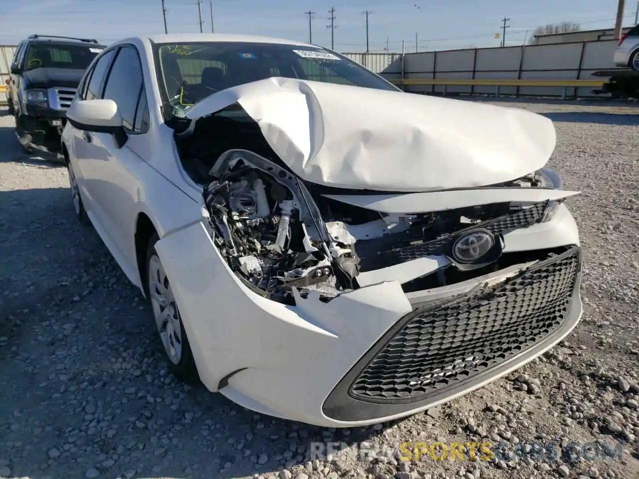 1 Photograph of a damaged car JTDEPMAE6MJ135535 TOYOTA COROLLA 2021