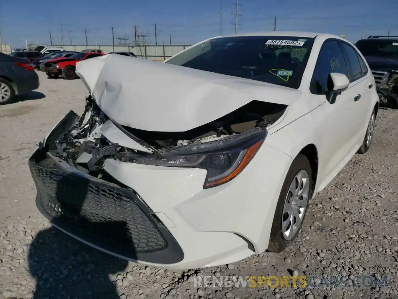 2 Photograph of a damaged car JTDEPMAE6MJ135535 TOYOTA COROLLA 2021