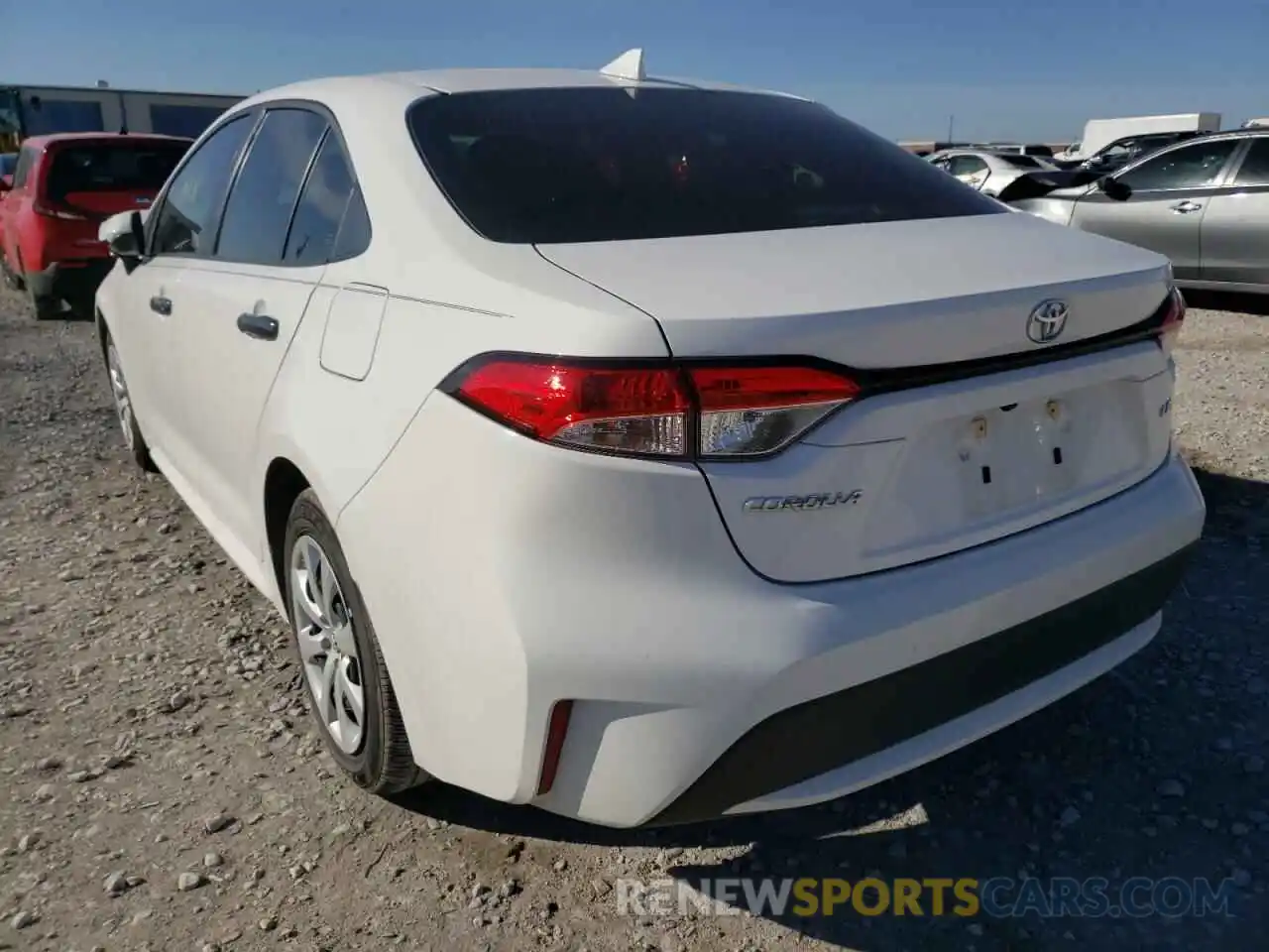 3 Photograph of a damaged car JTDEPMAE6MJ135535 TOYOTA COROLLA 2021