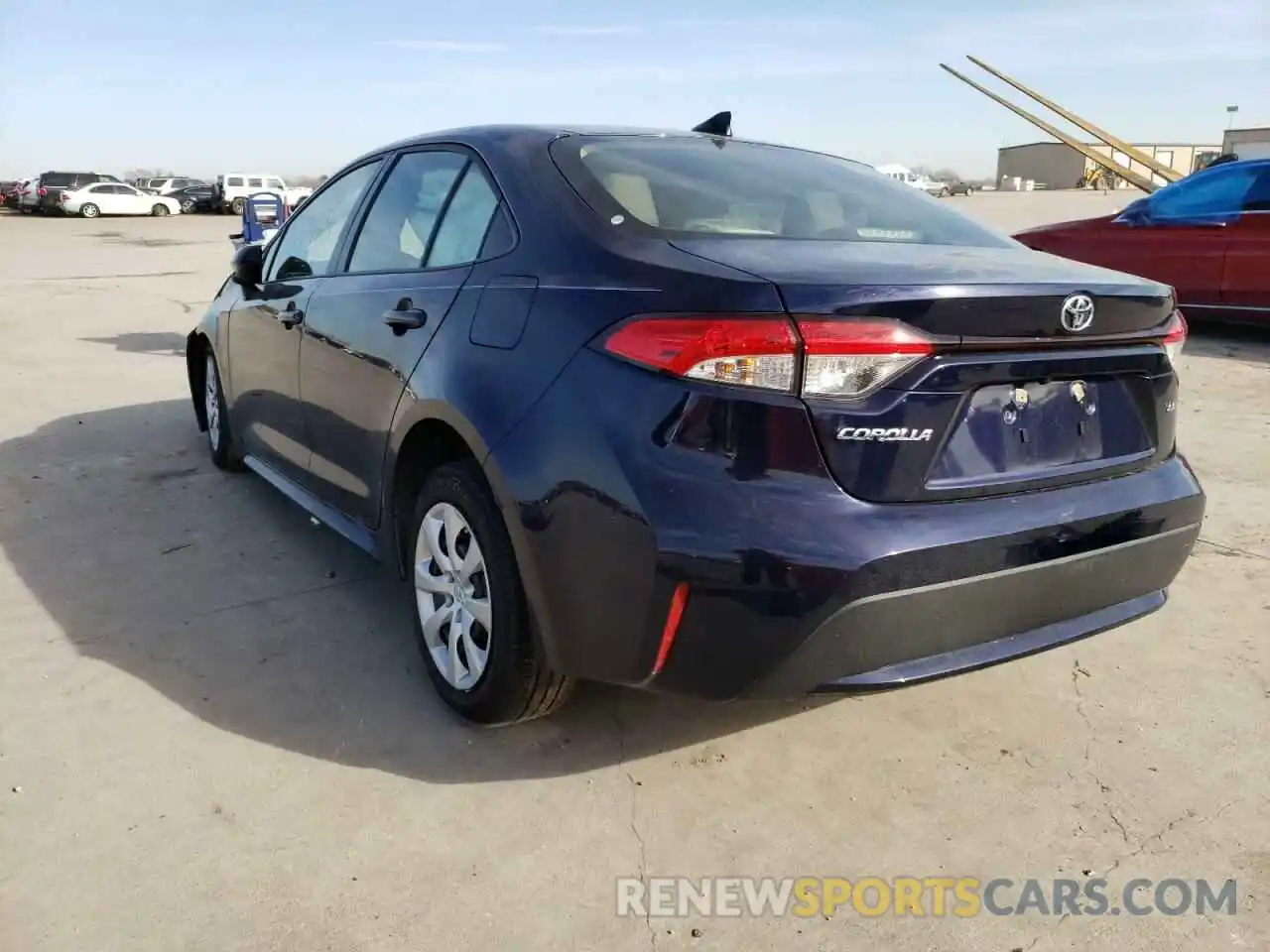 3 Photograph of a damaged car JTDEPMAE6MJ136698 TOYOTA COROLLA 2021