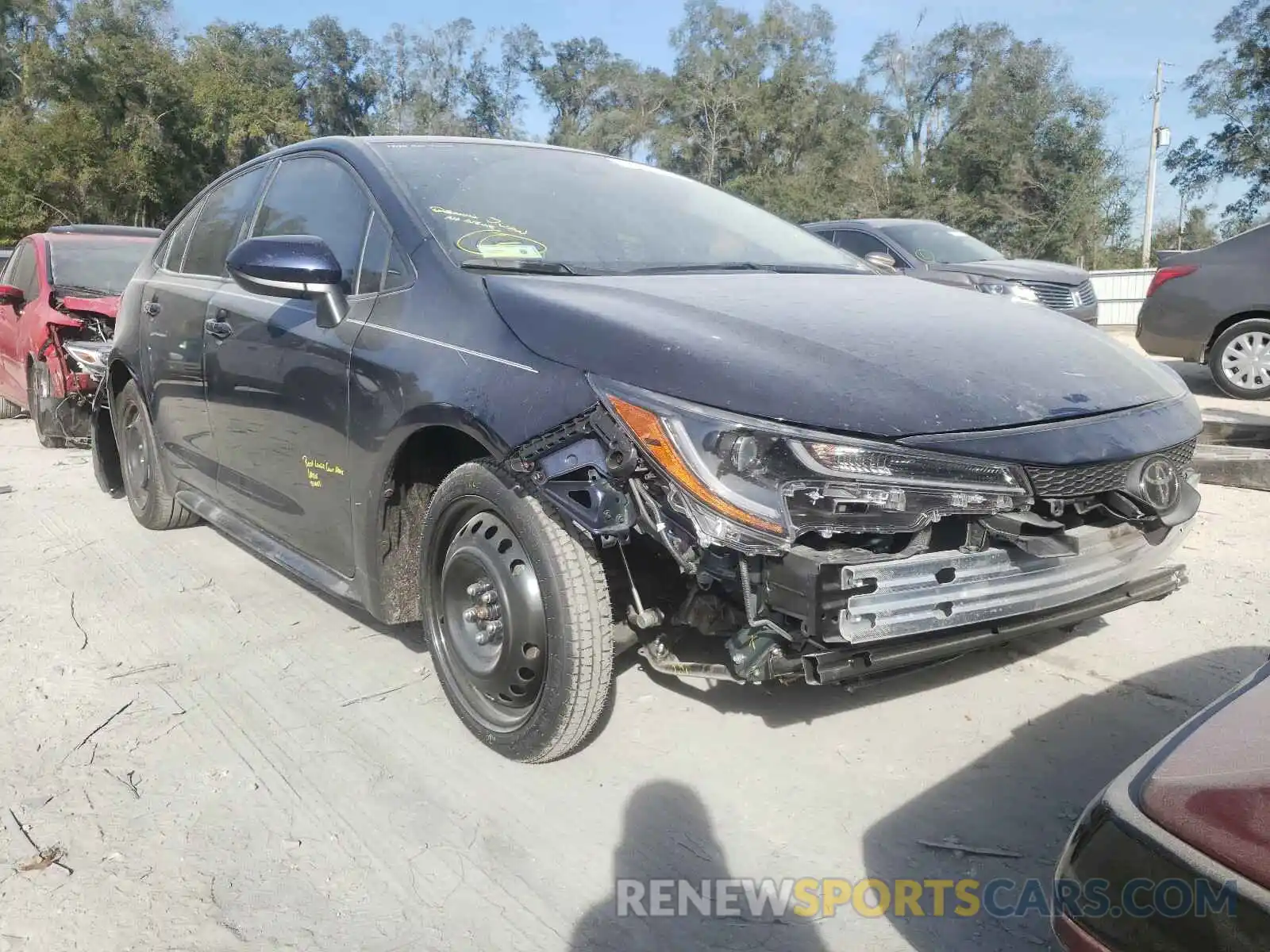 1 Photograph of a damaged car JTDEPMAE6MJ136815 TOYOTA COROLLA 2021