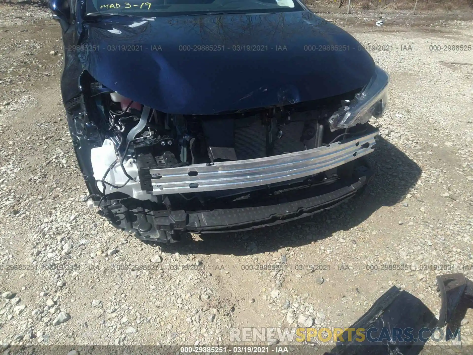 6 Photograph of a damaged car JTDEPMAE6MJ137799 TOYOTA COROLLA 2021