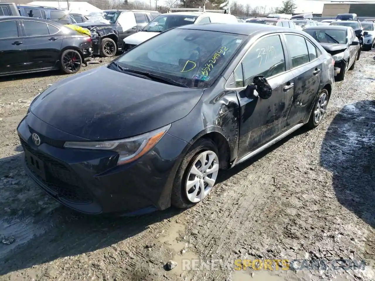 2 Photograph of a damaged car JTDEPMAE6MJ137950 TOYOTA COROLLA 2021