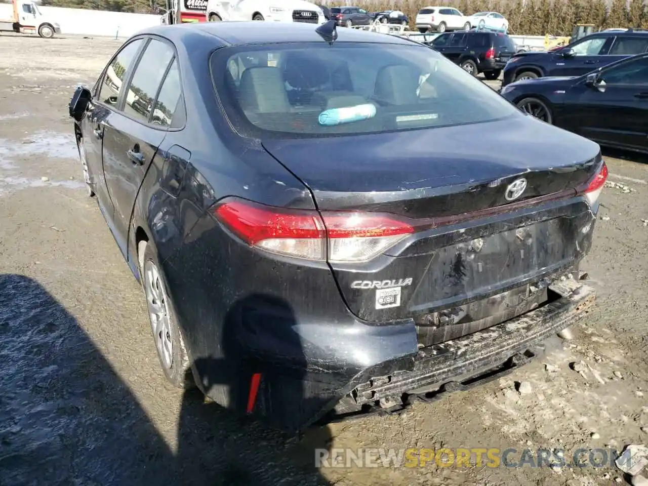 3 Photograph of a damaged car JTDEPMAE6MJ137950 TOYOTA COROLLA 2021