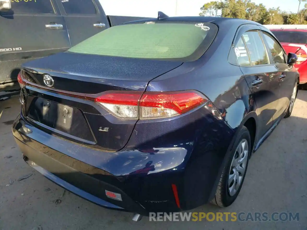 4 Photograph of a damaged car JTDEPMAE6MJ138323 TOYOTA COROLLA 2021