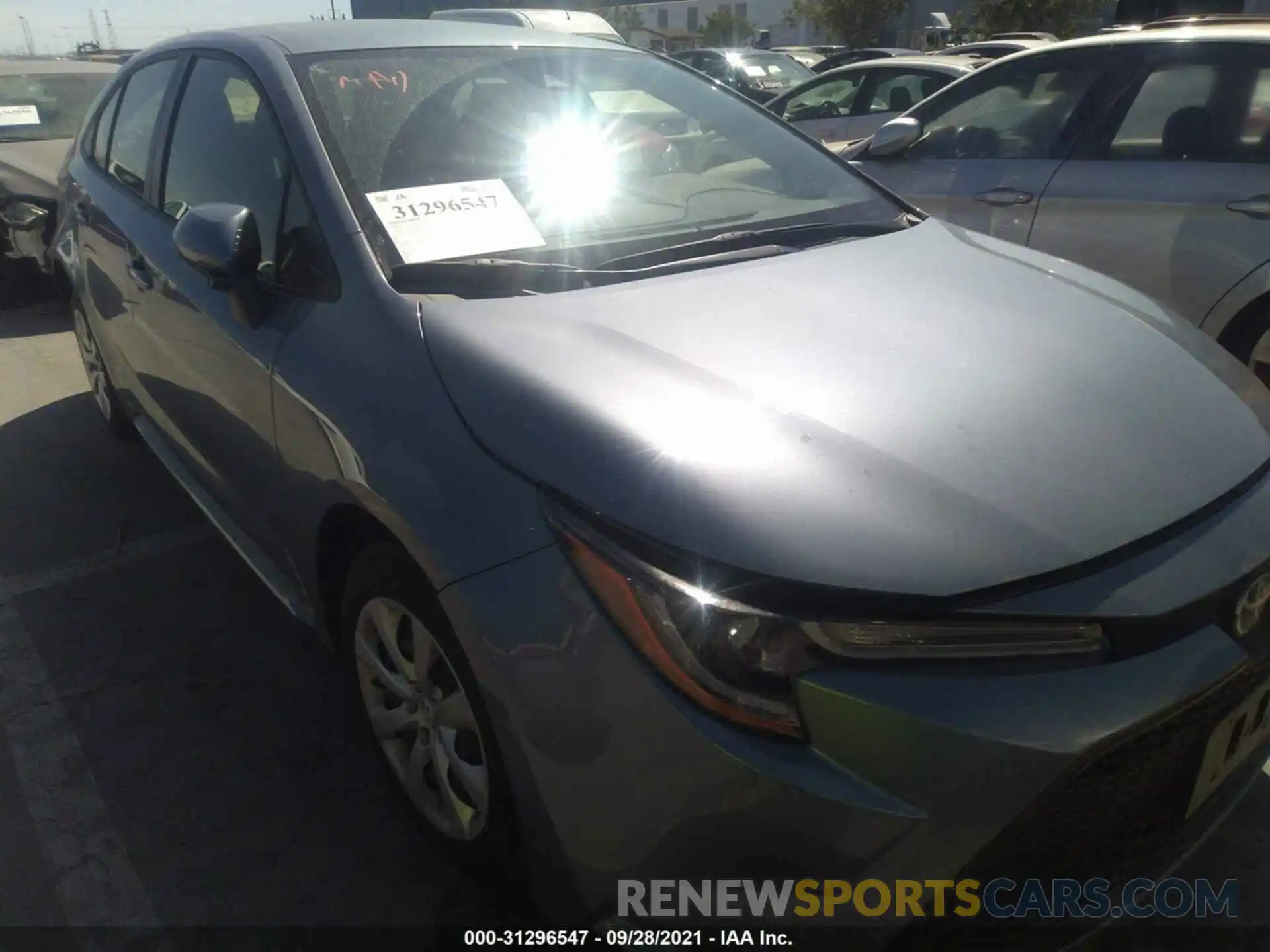 1 Photograph of a damaged car JTDEPMAE6MJ139777 TOYOTA COROLLA 2021