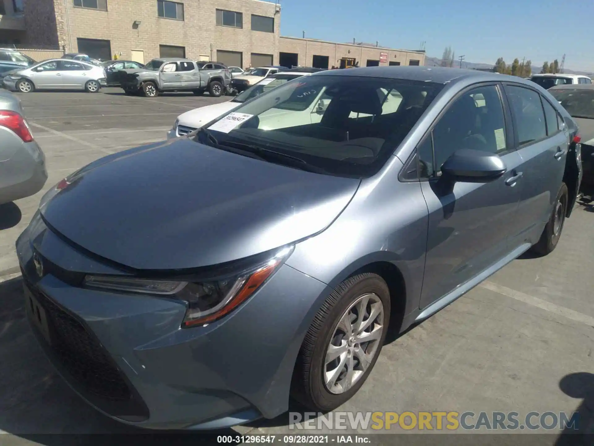 2 Photograph of a damaged car JTDEPMAE6MJ139777 TOYOTA COROLLA 2021