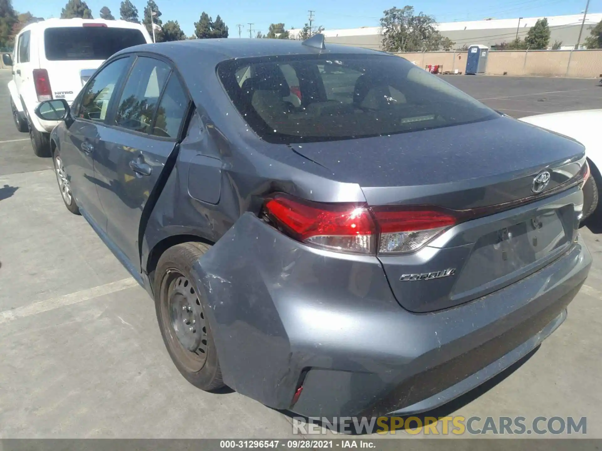 3 Photograph of a damaged car JTDEPMAE6MJ139777 TOYOTA COROLLA 2021