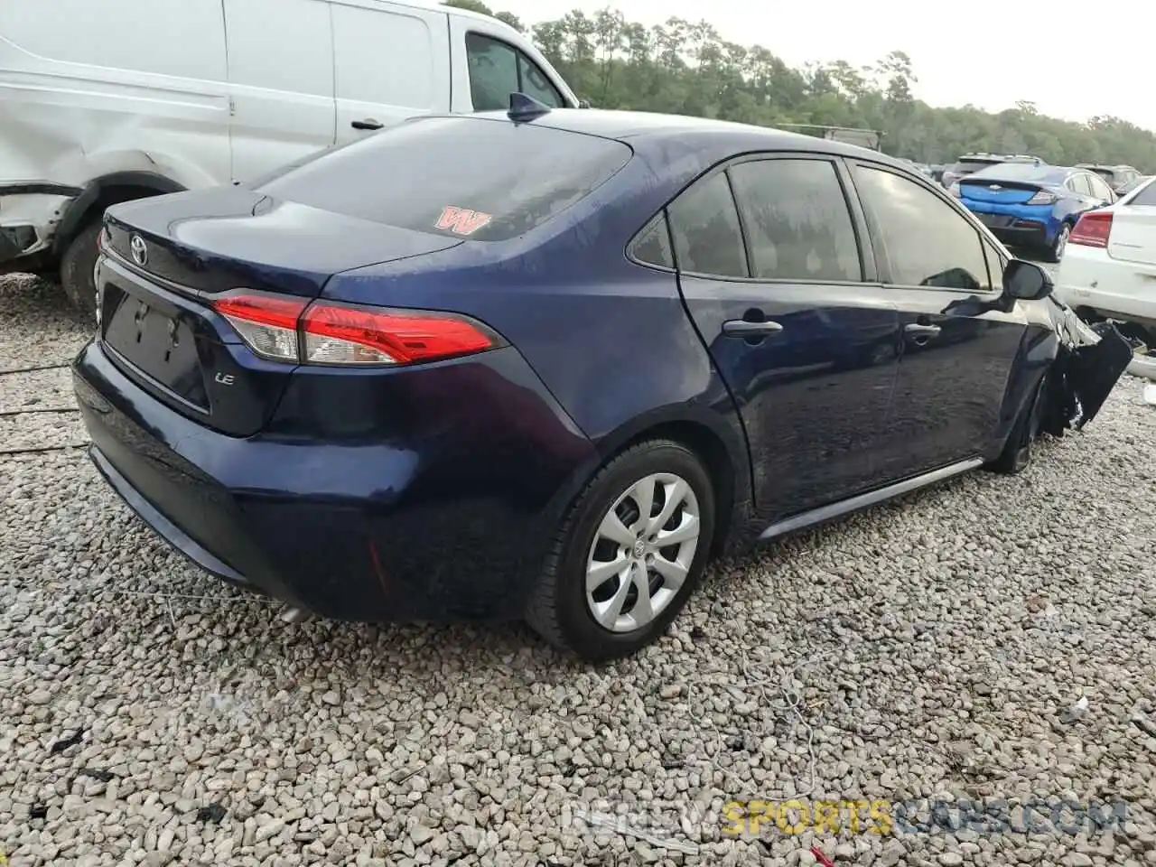 3 Photograph of a damaged car JTDEPMAE6MJ139908 TOYOTA COROLLA 2021