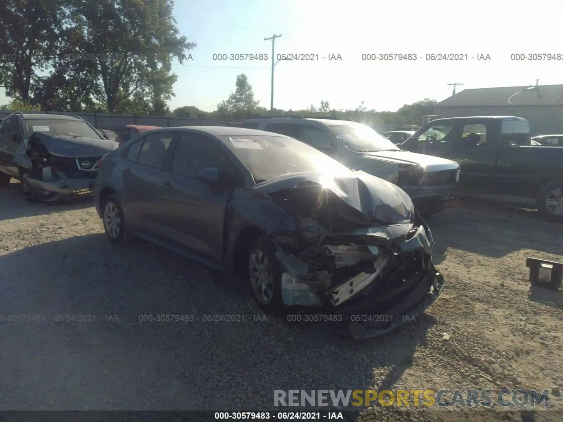 1 Photograph of a damaged car JTDEPMAE6MJ141349 TOYOTA COROLLA 2021