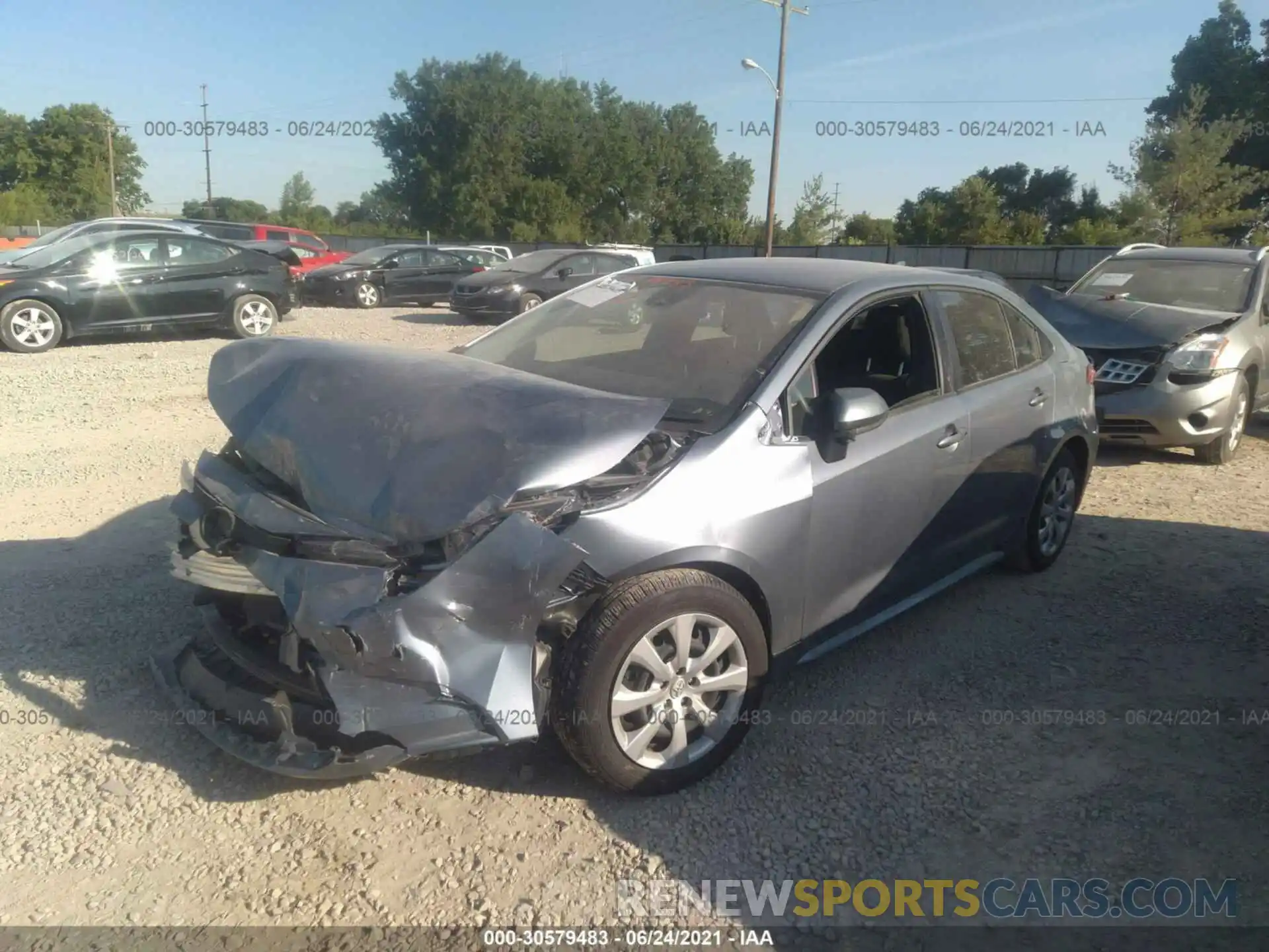 2 Photograph of a damaged car JTDEPMAE6MJ141349 TOYOTA COROLLA 2021