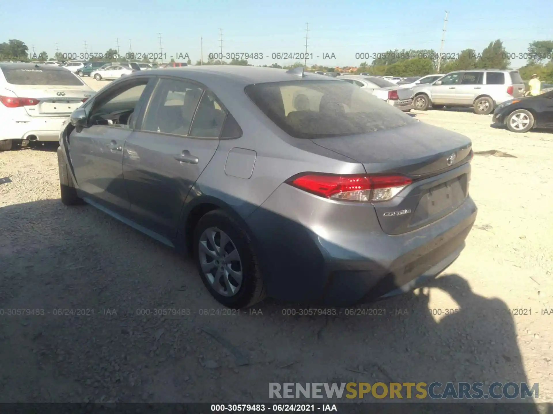 3 Photograph of a damaged car JTDEPMAE6MJ141349 TOYOTA COROLLA 2021