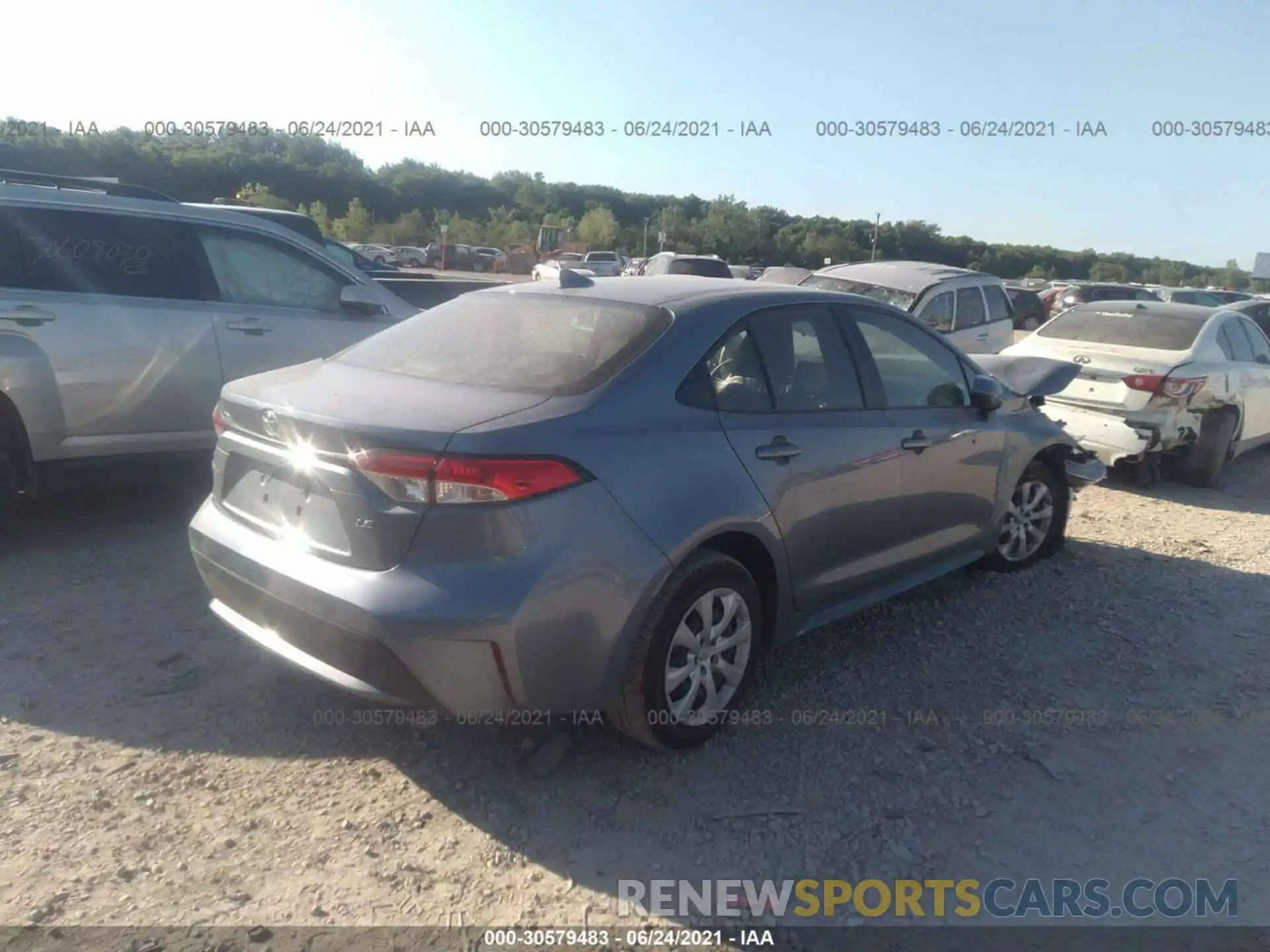 4 Photograph of a damaged car JTDEPMAE6MJ141349 TOYOTA COROLLA 2021