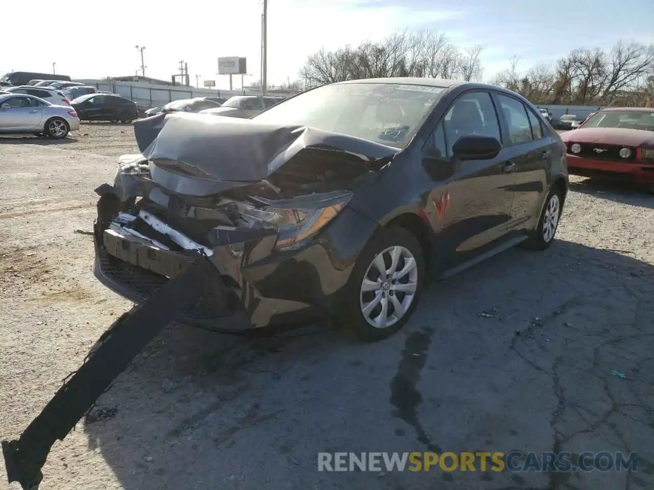 2 Photograph of a damaged car JTDEPMAE6MJ141822 TOYOTA COROLLA 2021