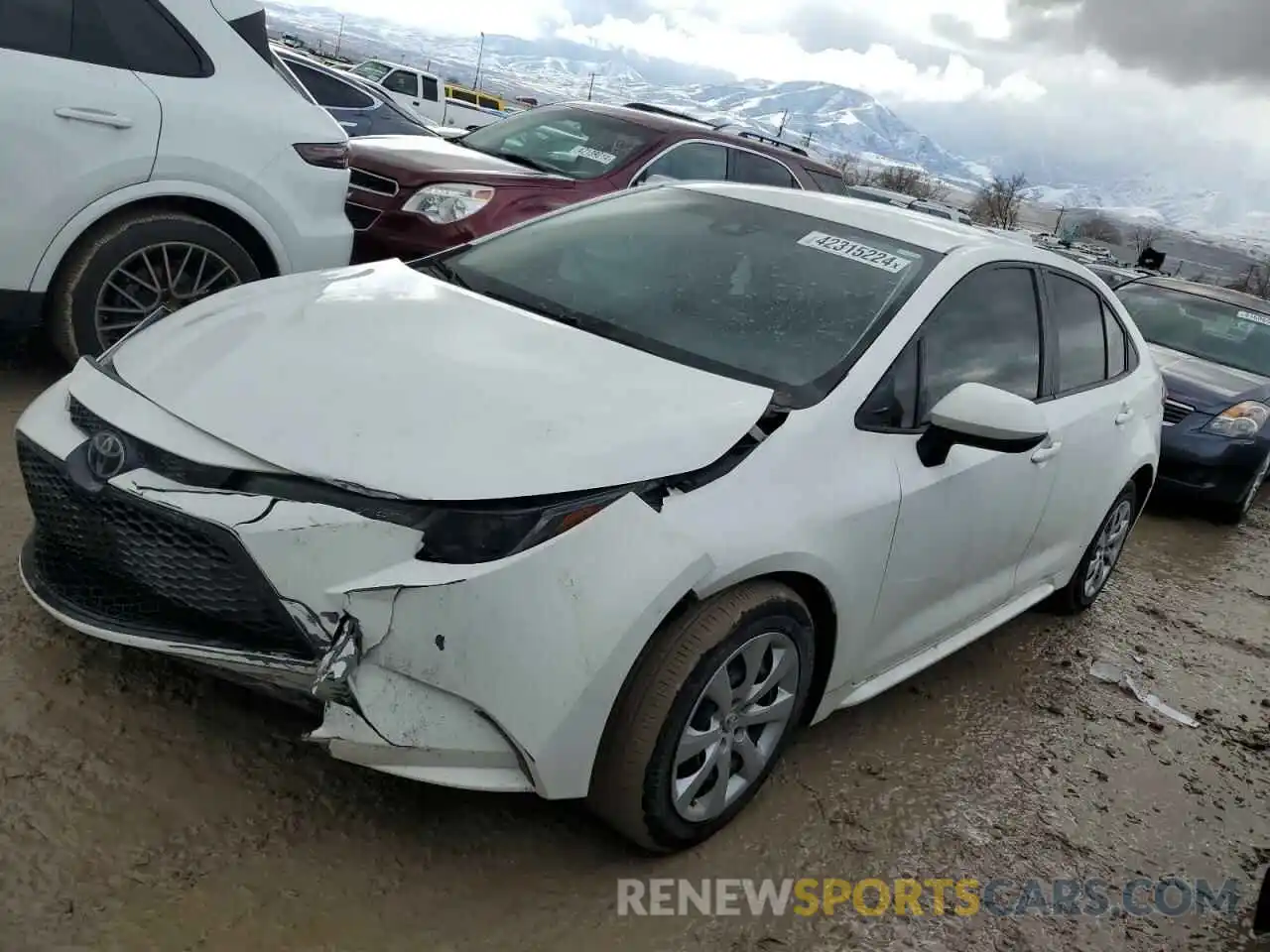 1 Photograph of a damaged car JTDEPMAE6MJ142226 TOYOTA COROLLA 2021