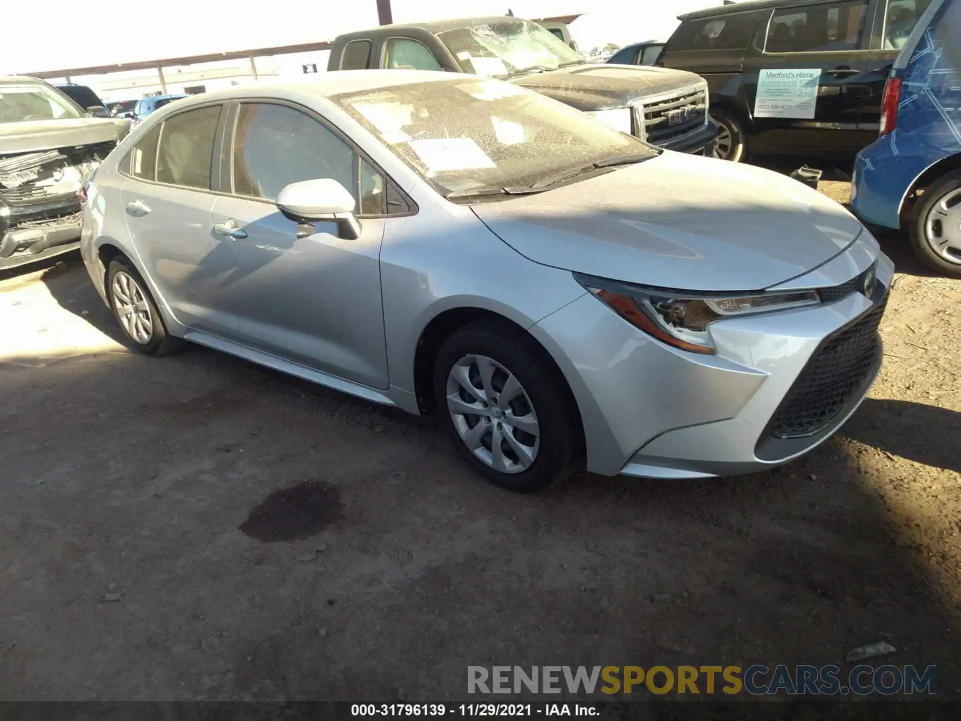 1 Photograph of a damaged car JTDEPMAE6MJ142484 TOYOTA COROLLA 2021