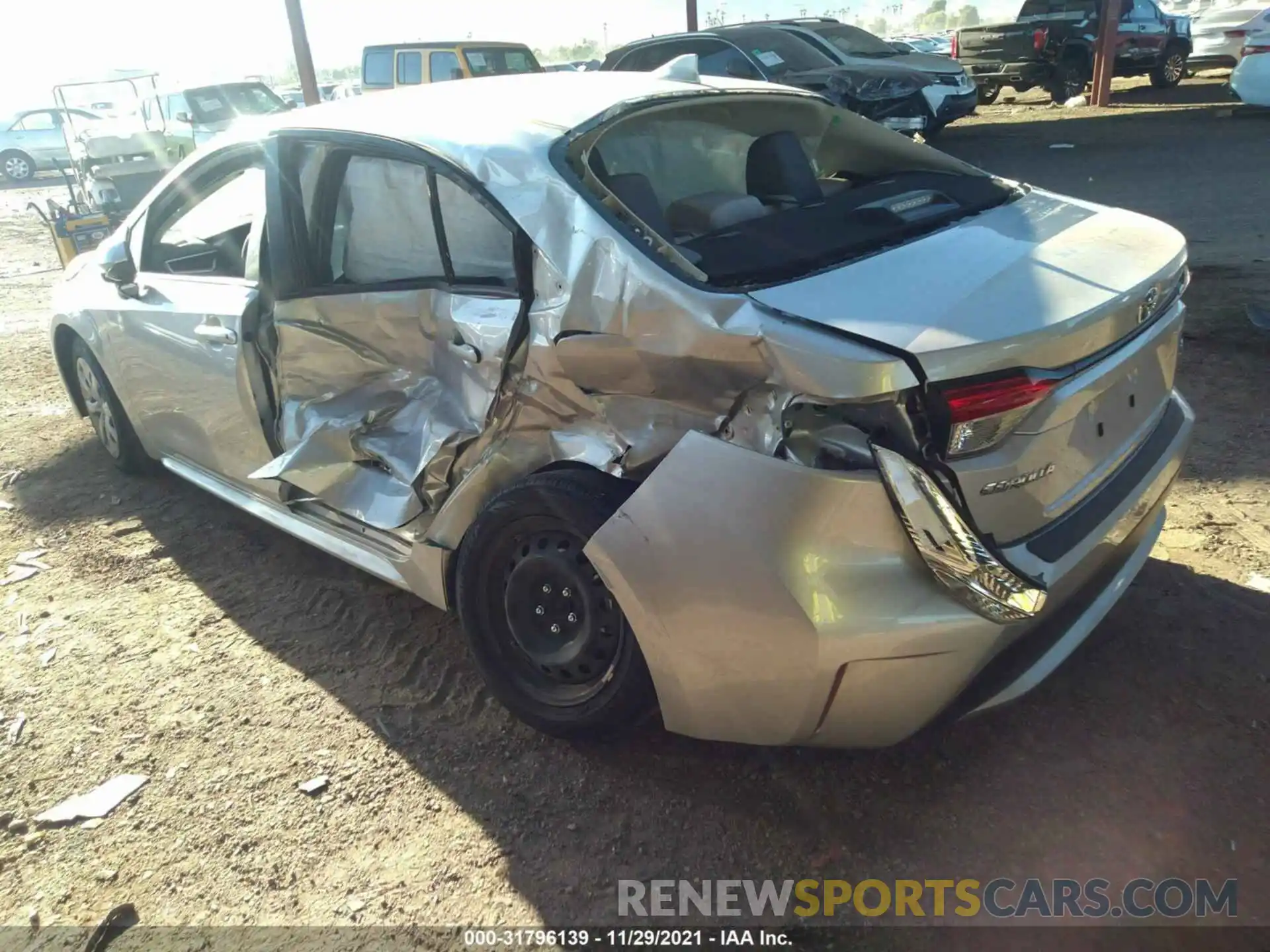 3 Photograph of a damaged car JTDEPMAE6MJ142484 TOYOTA COROLLA 2021