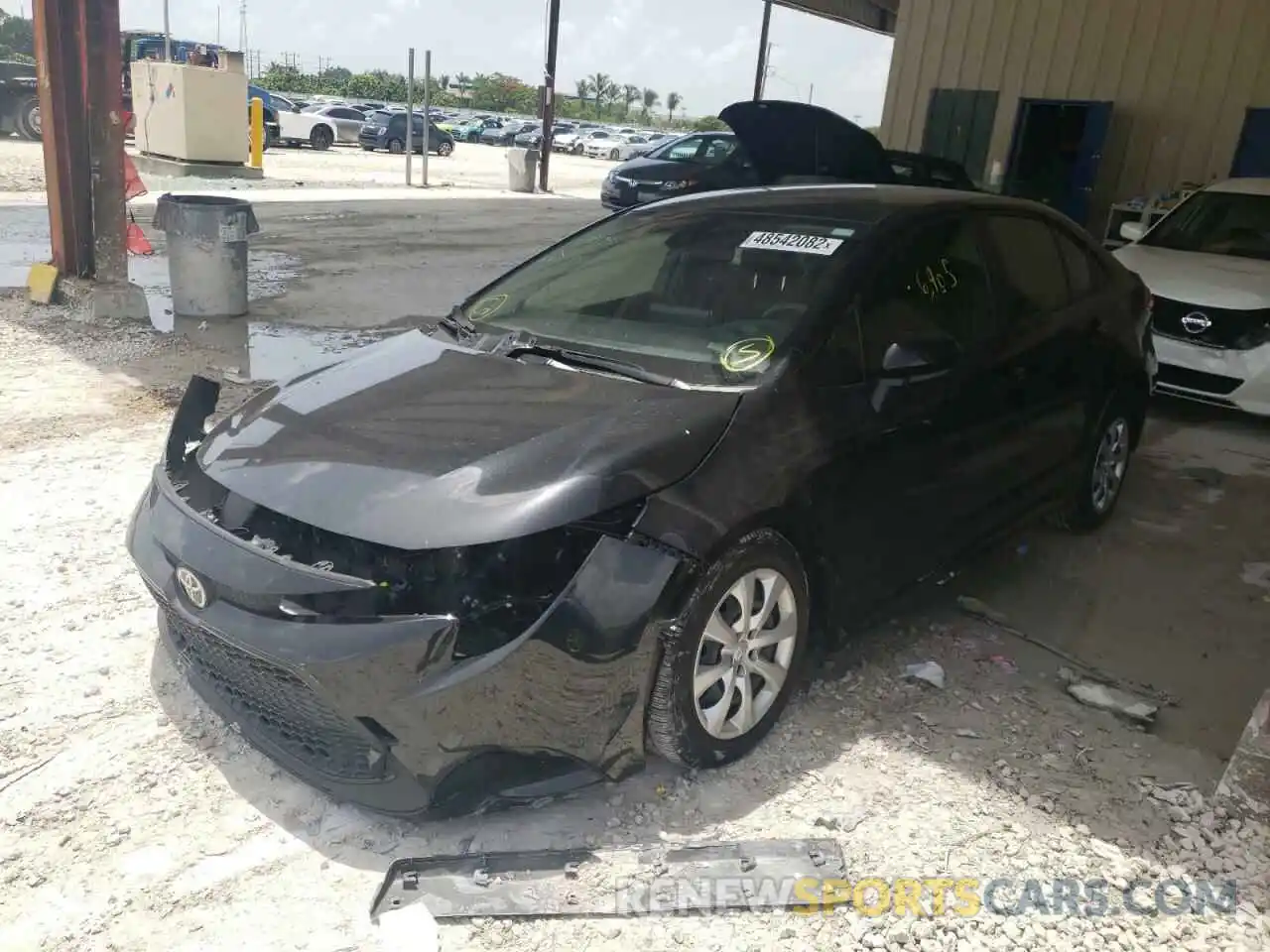 2 Photograph of a damaged car JTDEPMAE6MJ142565 TOYOTA COROLLA 2021