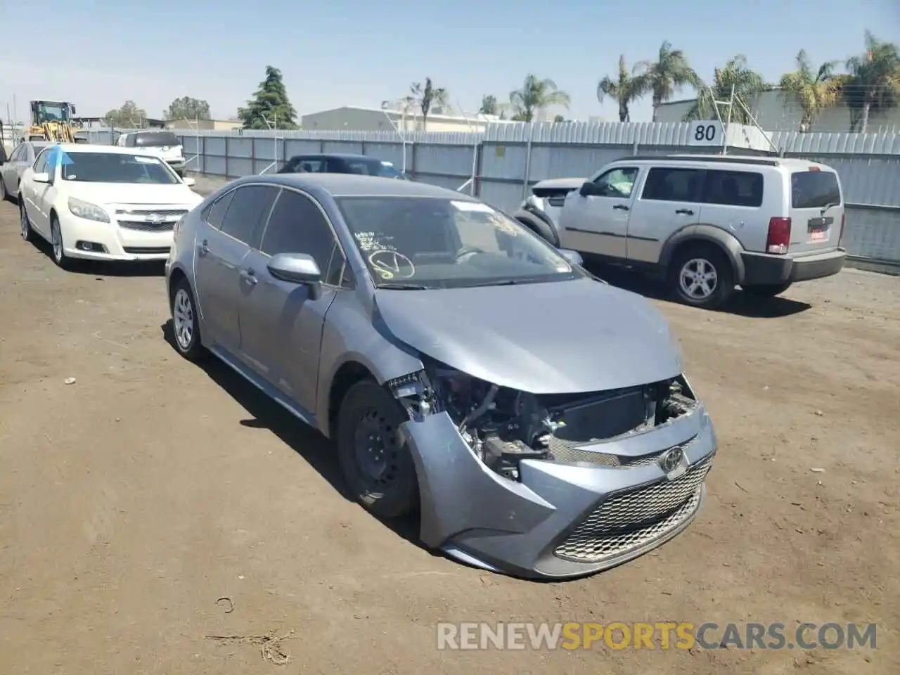 1 Photograph of a damaged car JTDEPMAE6MJ144073 TOYOTA COROLLA 2021