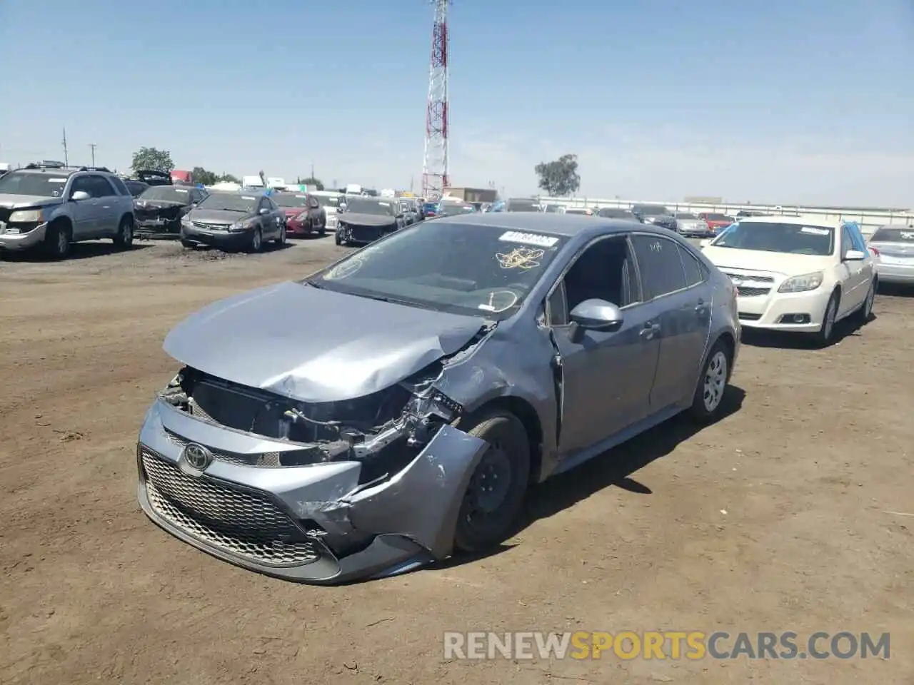 2 Photograph of a damaged car JTDEPMAE6MJ144073 TOYOTA COROLLA 2021